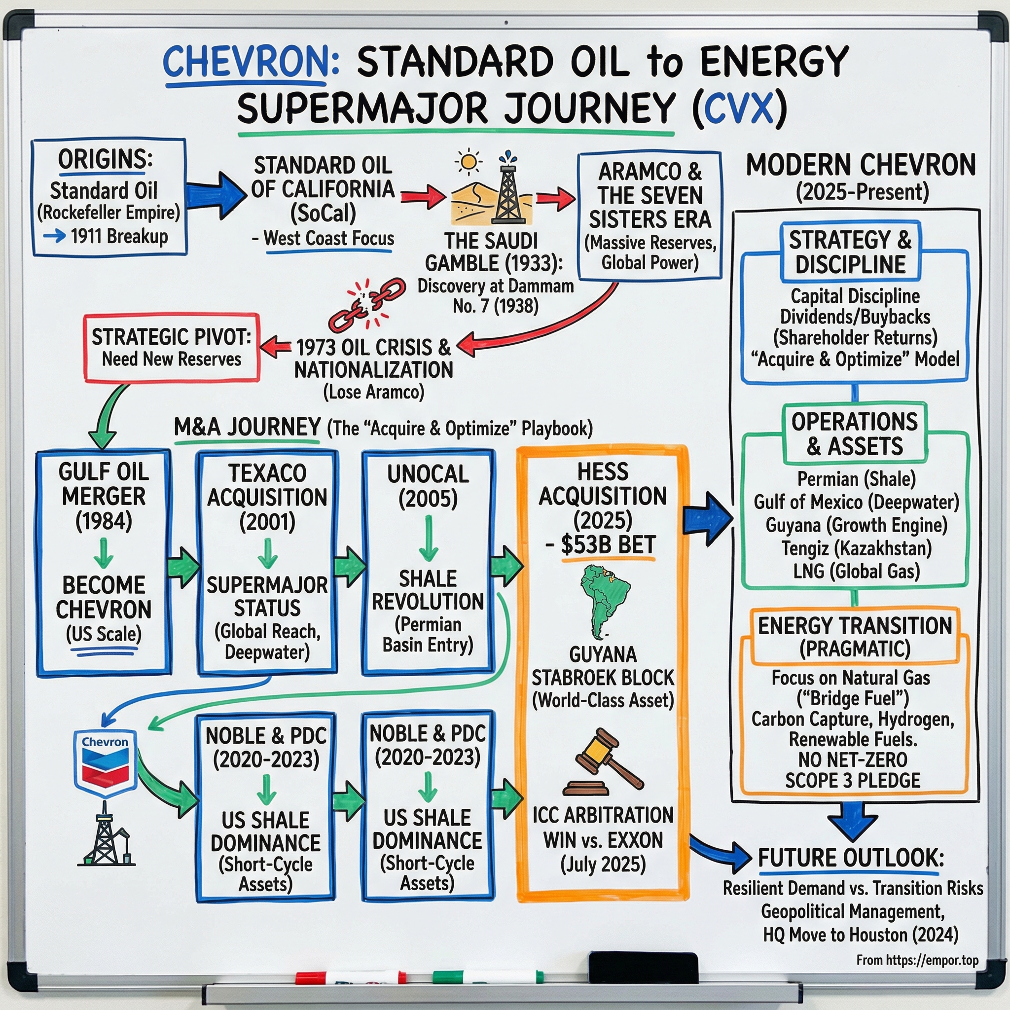 Chevron visual story map
