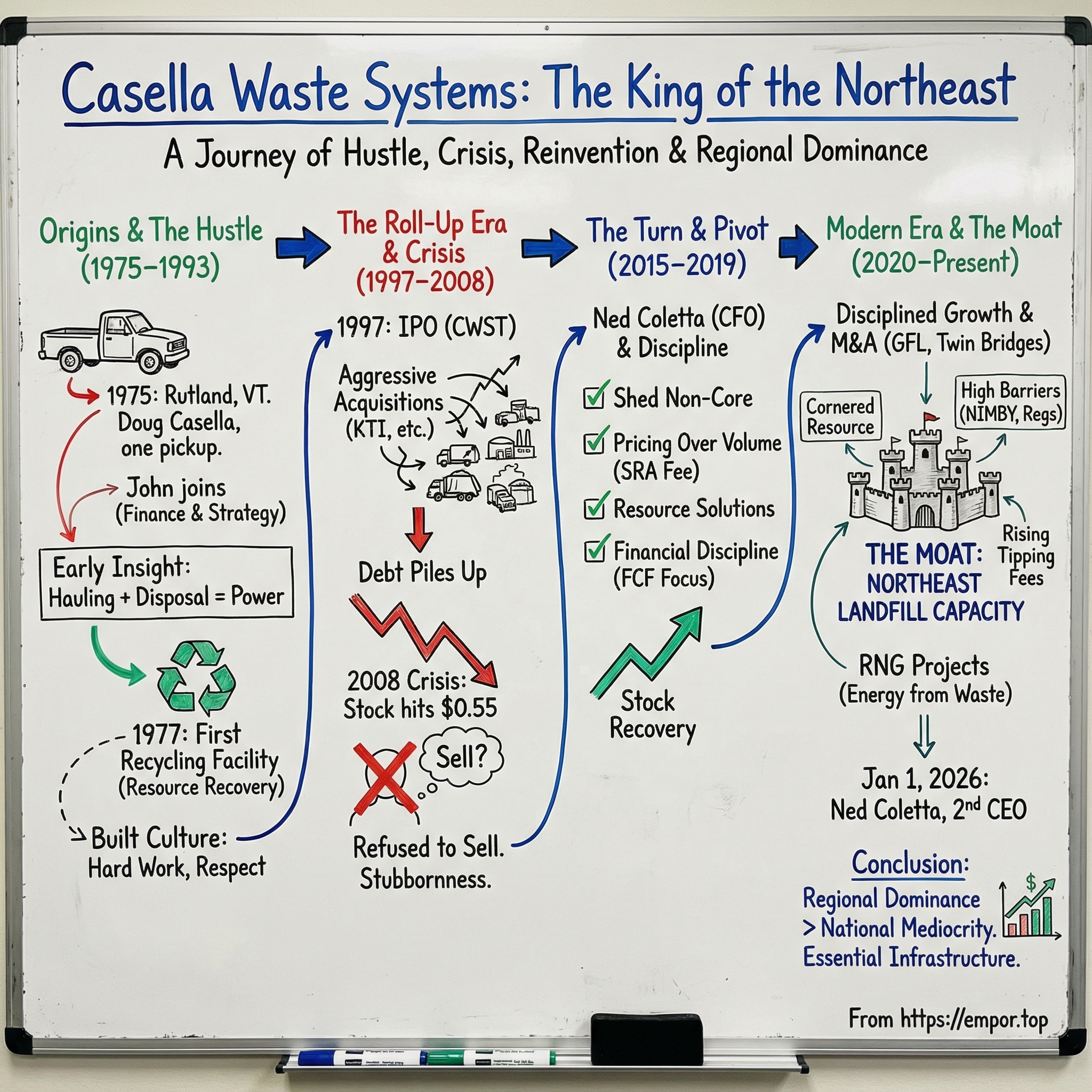 Casella Waste Systems visual story map