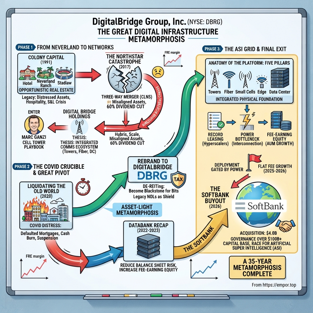 DigitalBridge Group visual story map