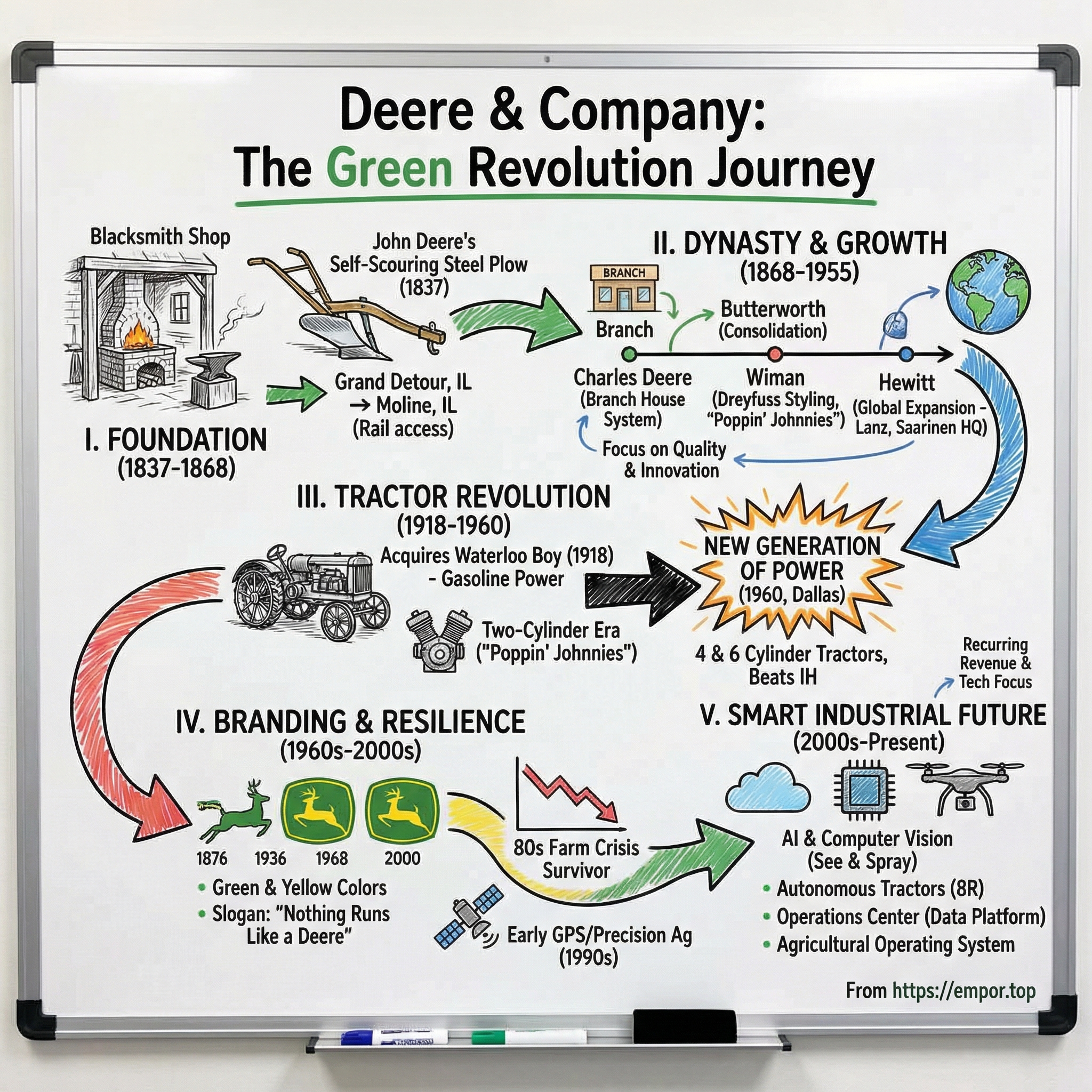 Deere & Company visual story map