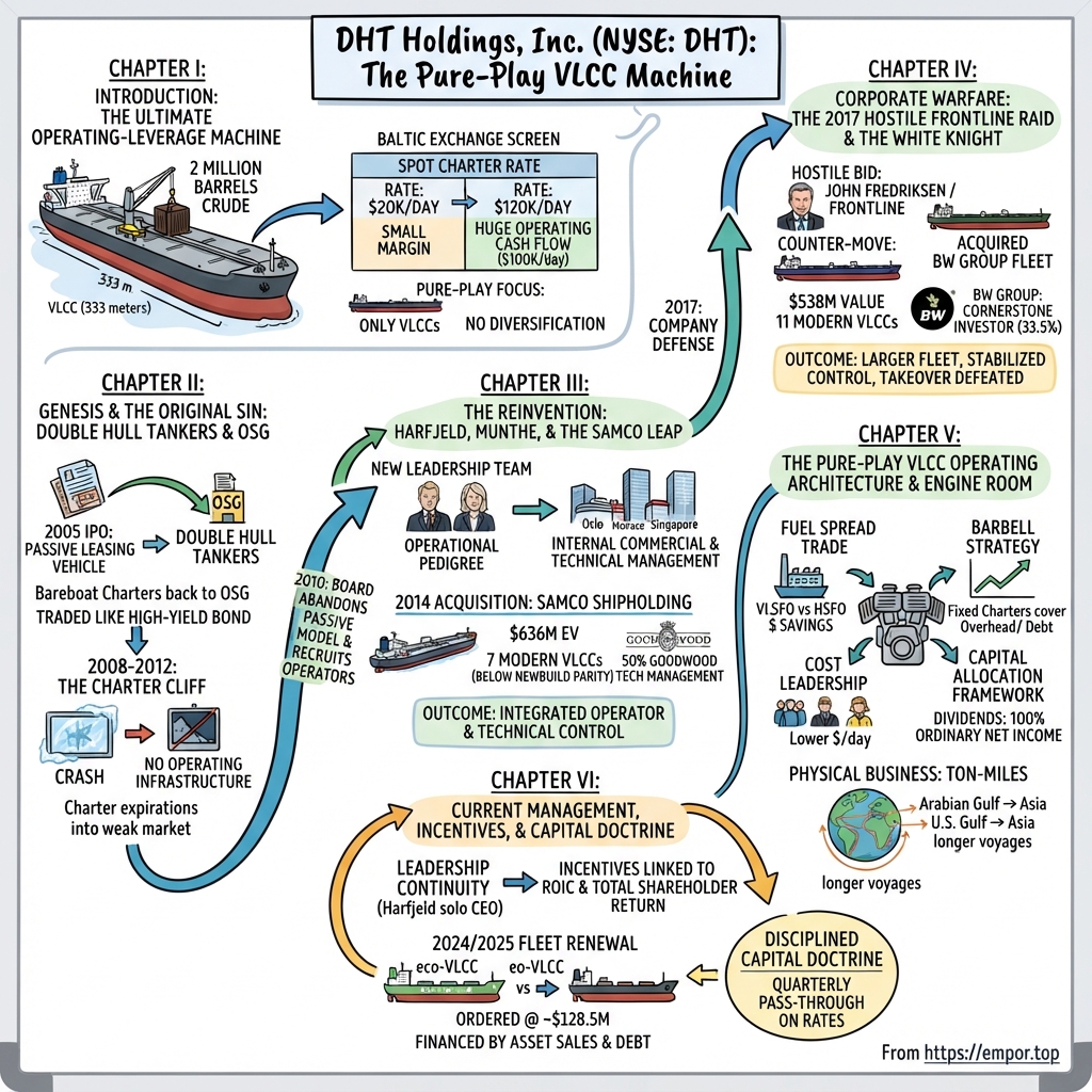 DHT Holdings visual story map