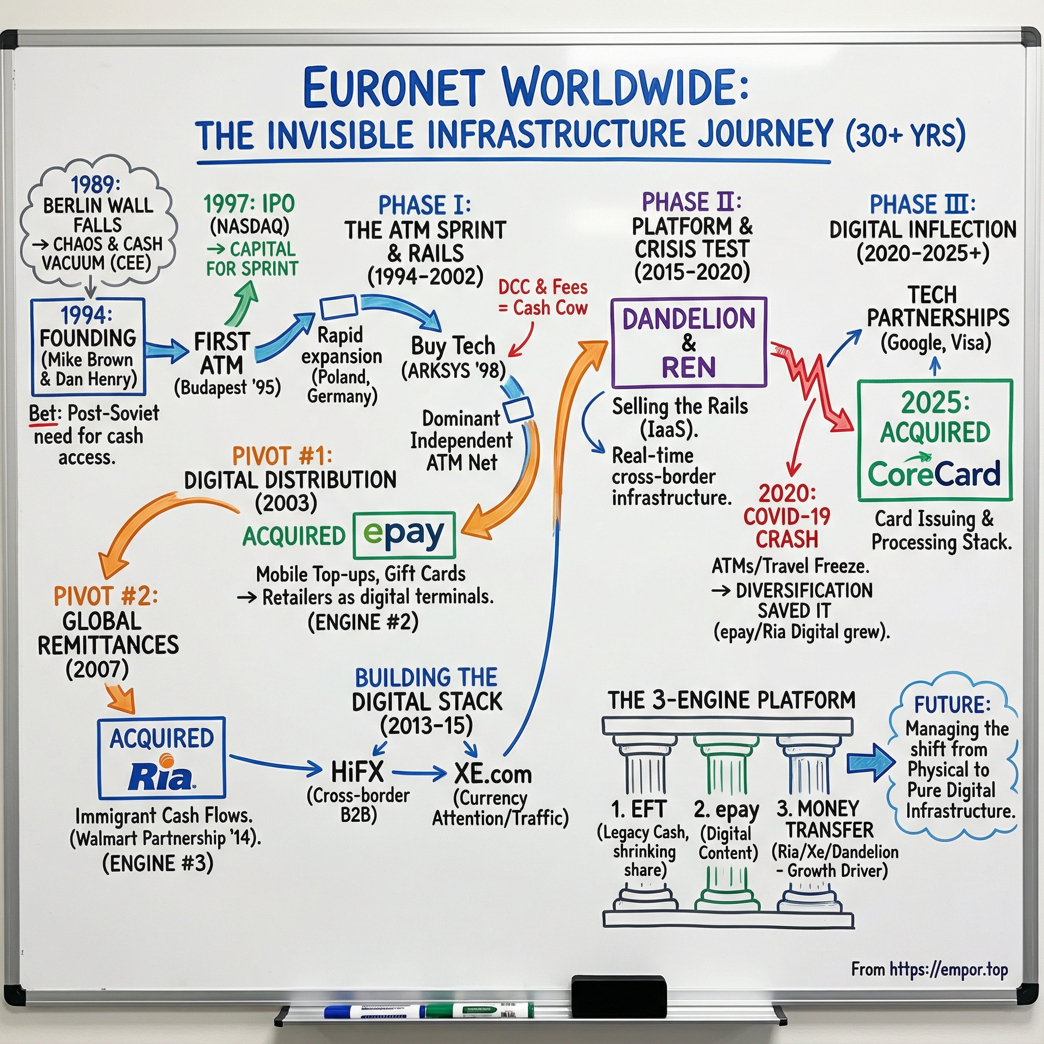 Euronet Worldwide visual story map