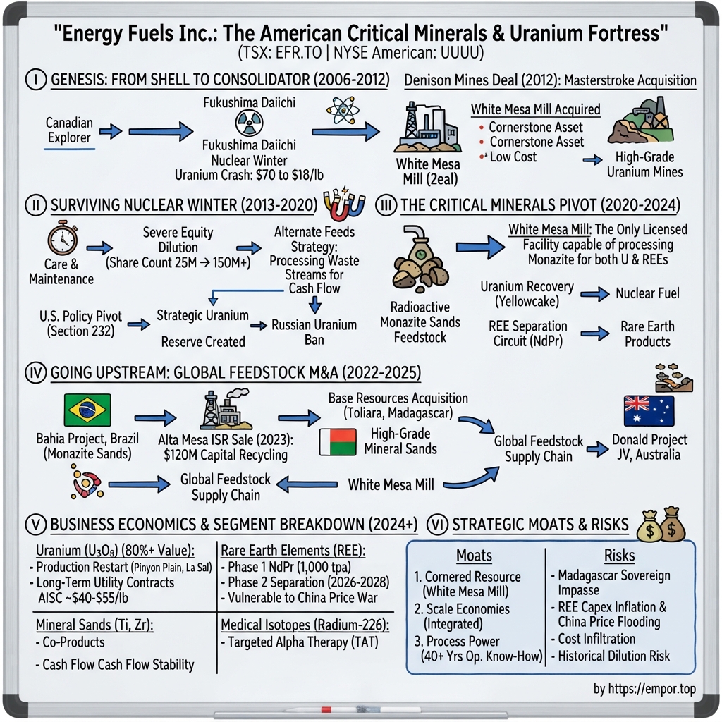 Energy Fuels visual story map