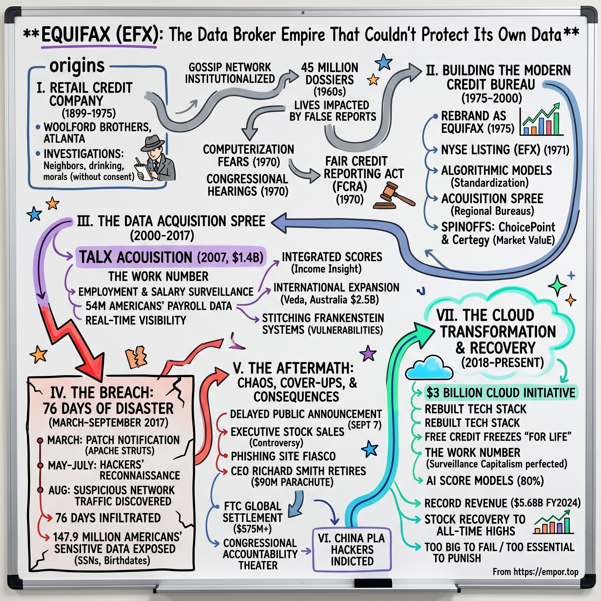 Equifax visual story map