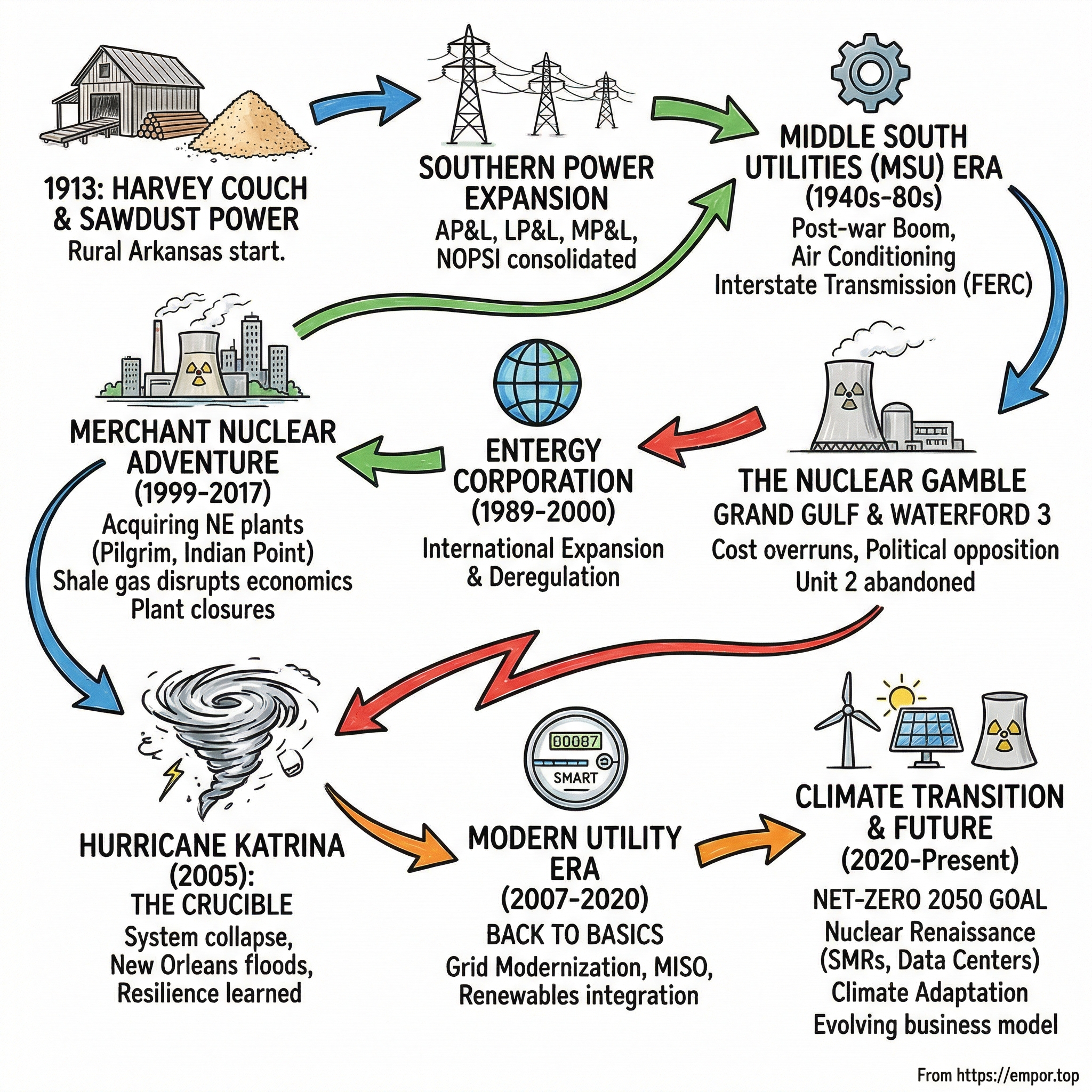 Entergy visual story map