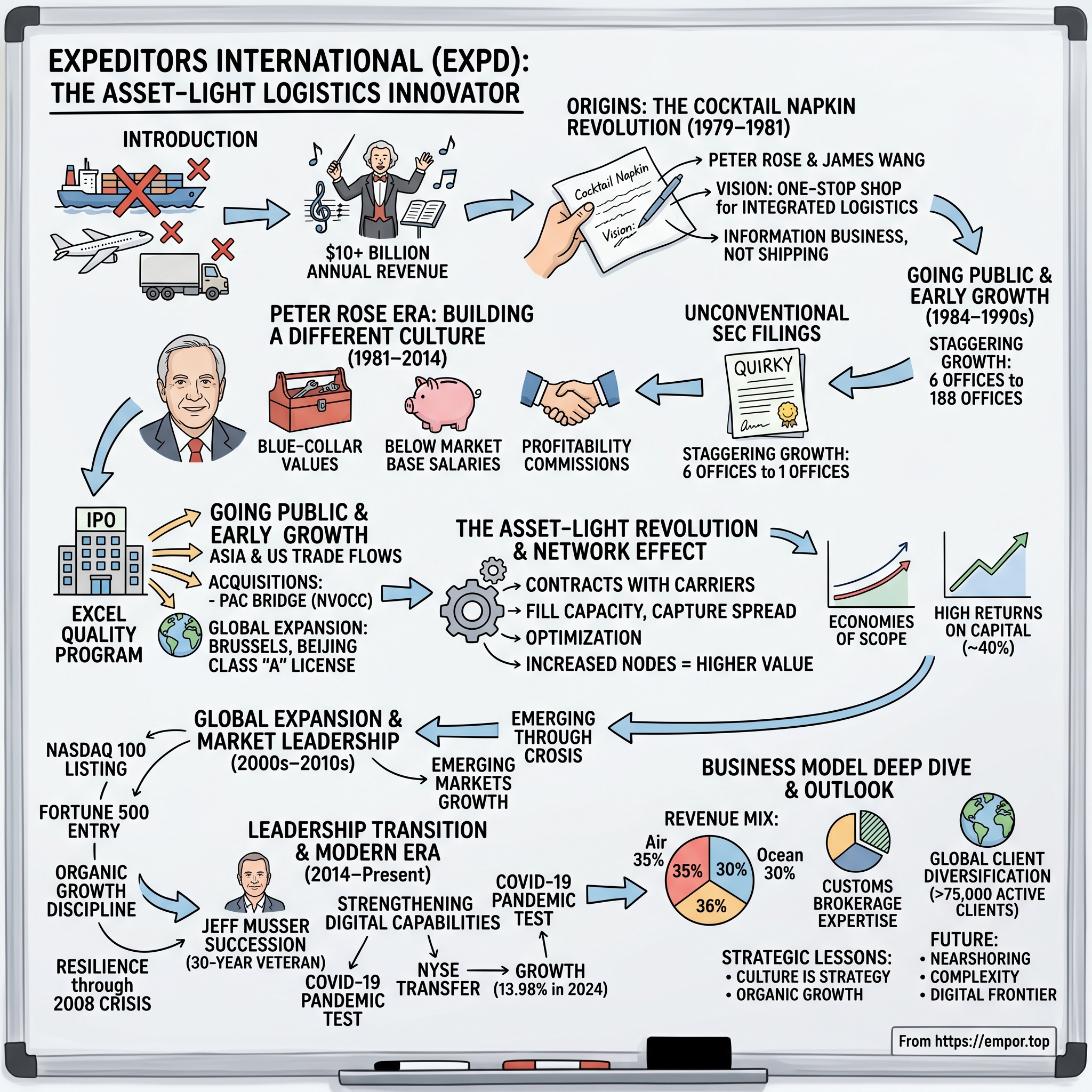 Expeditors International of Washington visual story map