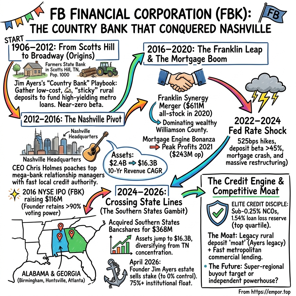 FB Financial Group visual story map