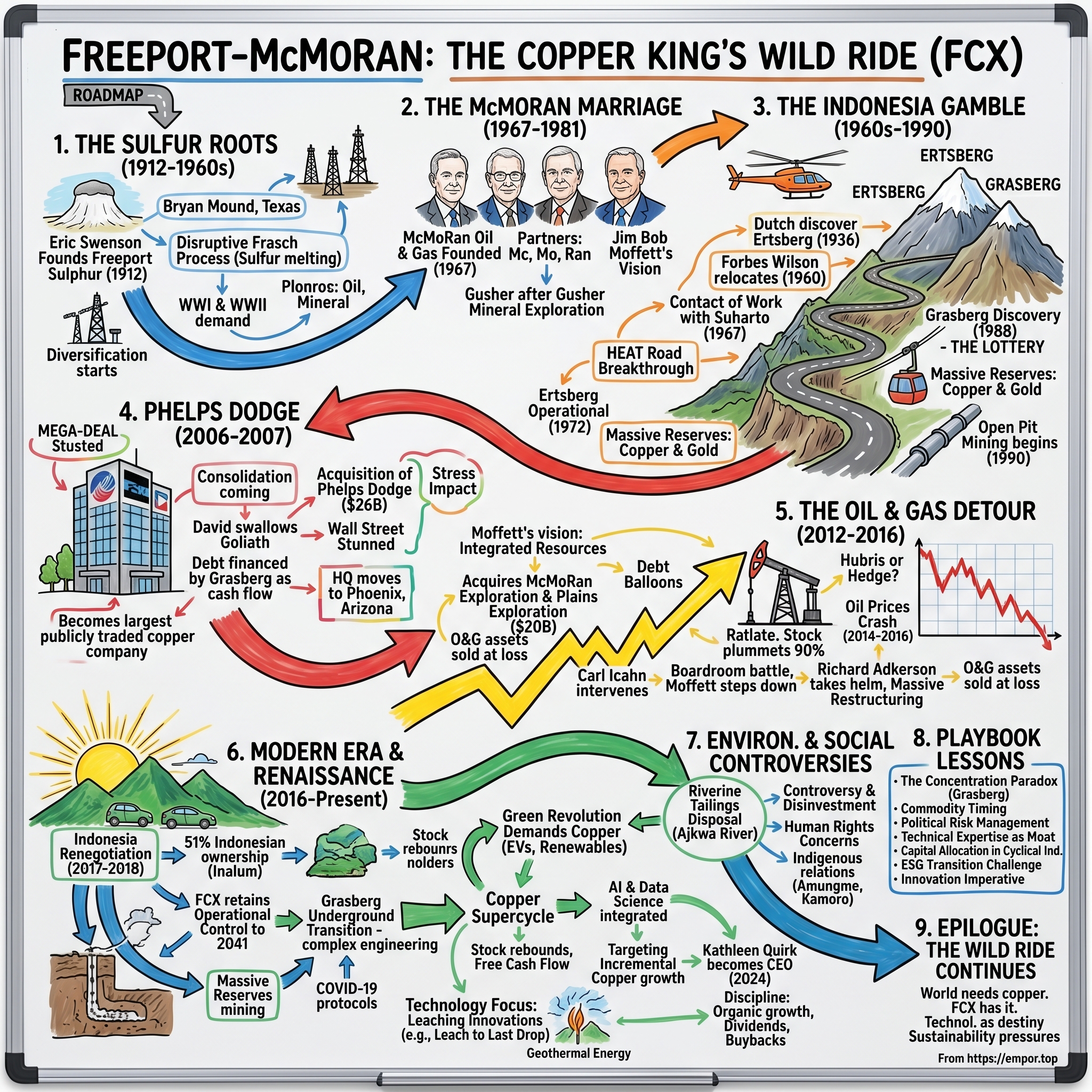 Freeport-McMoRan visual story map