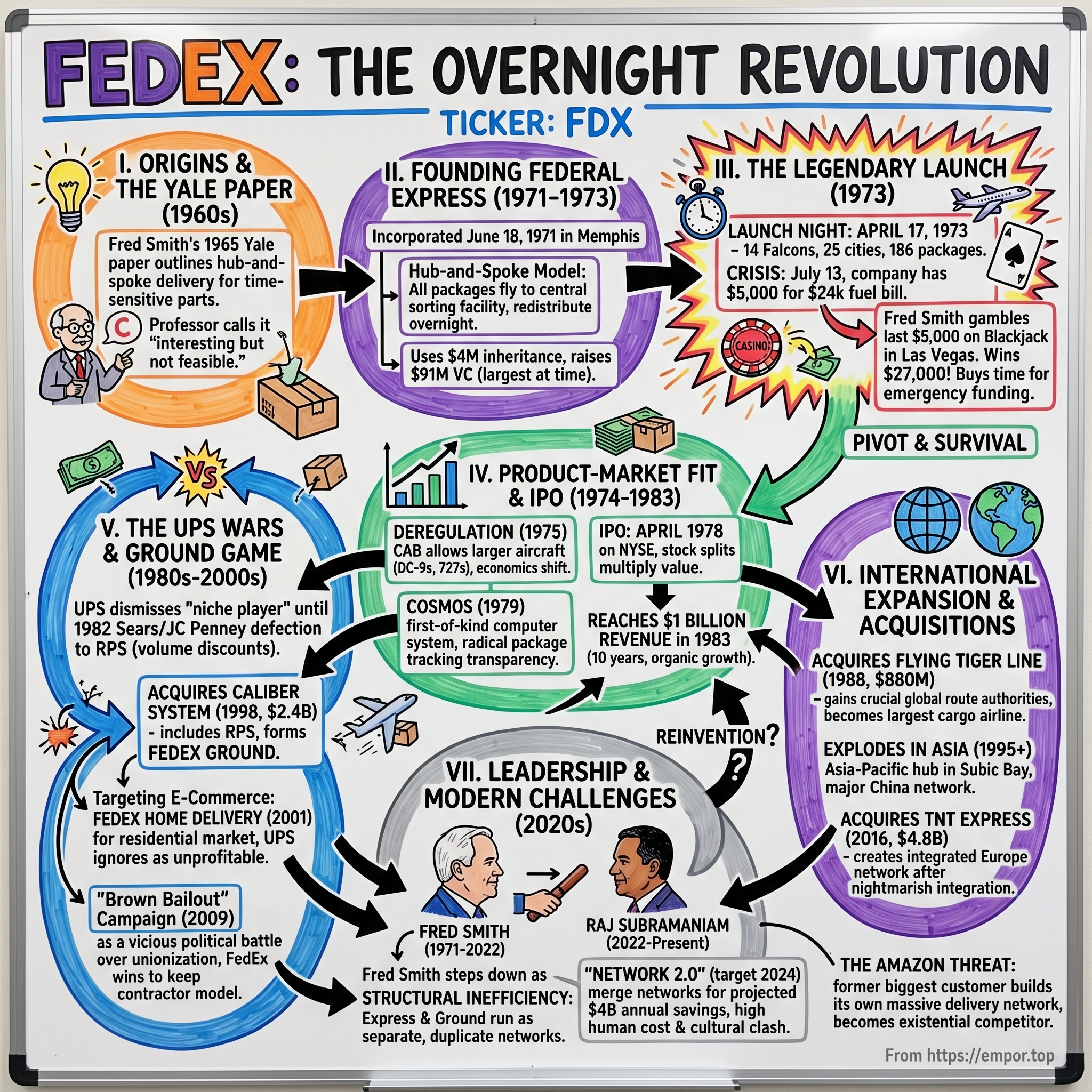 FedEx visual story map