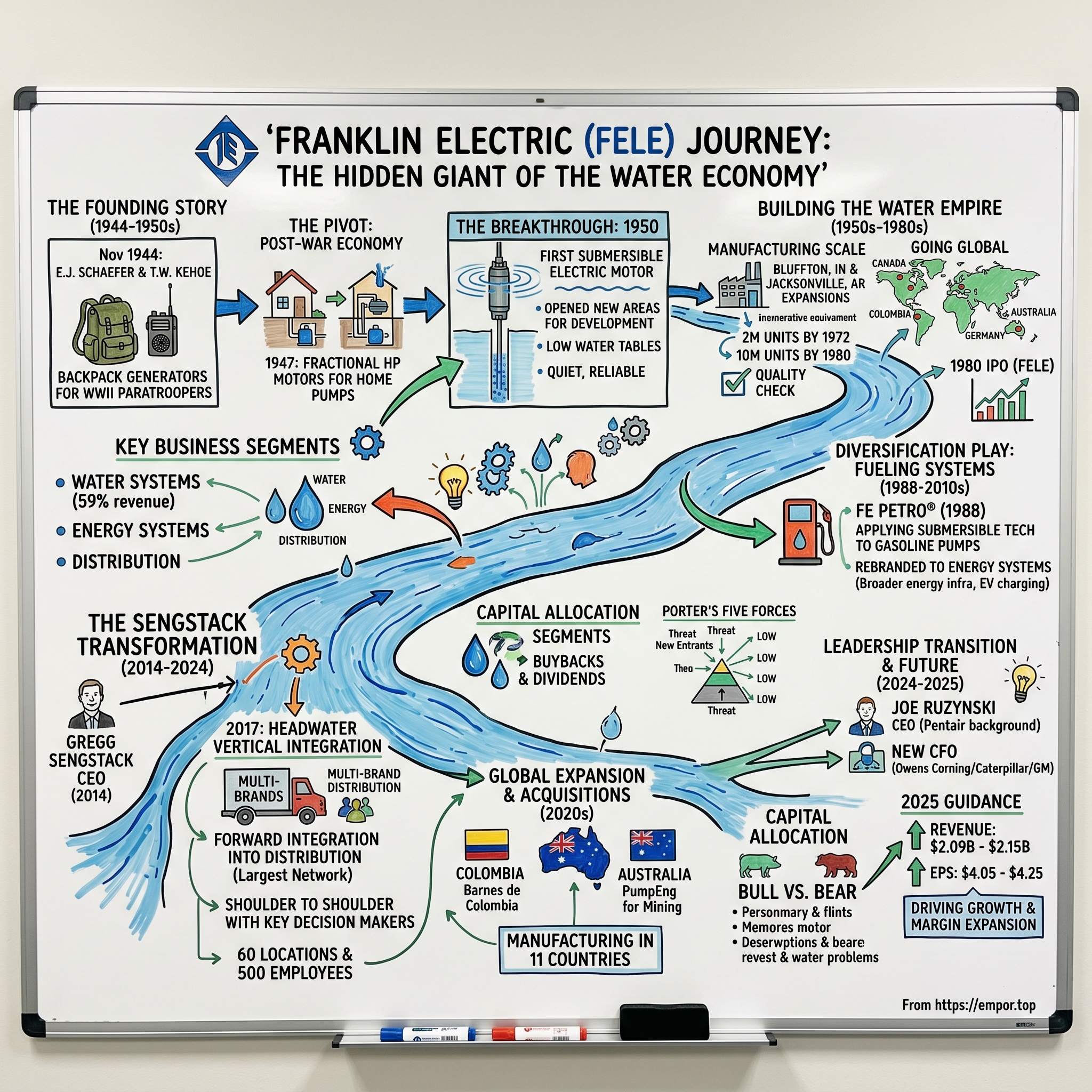 Franklin Electric visual story map