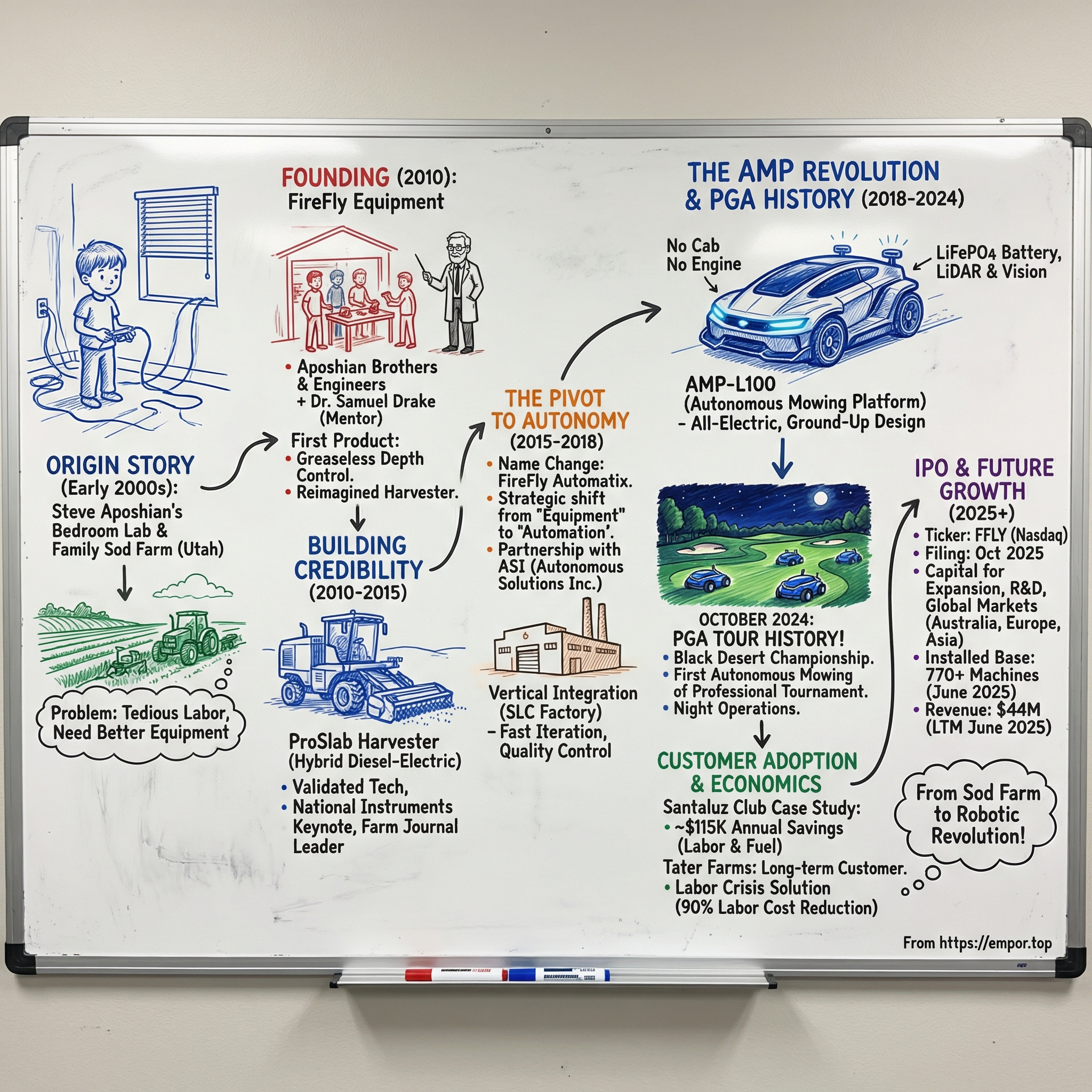 Firefly Aerospace visual story map