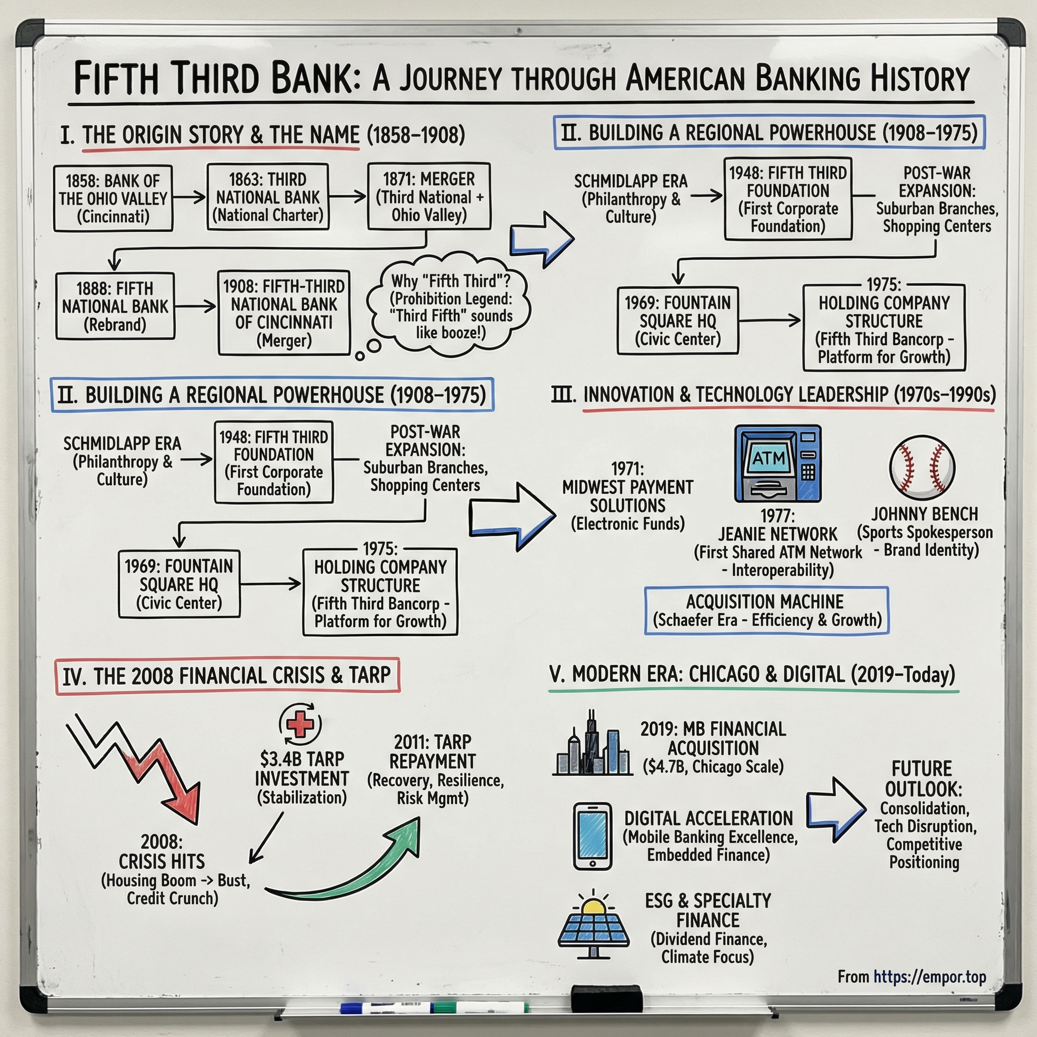 Fifth Third Bancorp visual story map