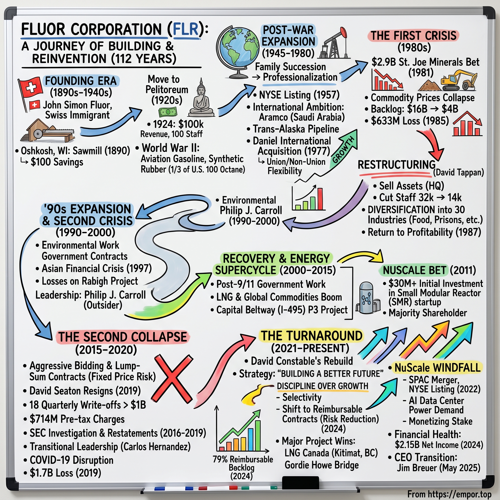Fluor visual story map