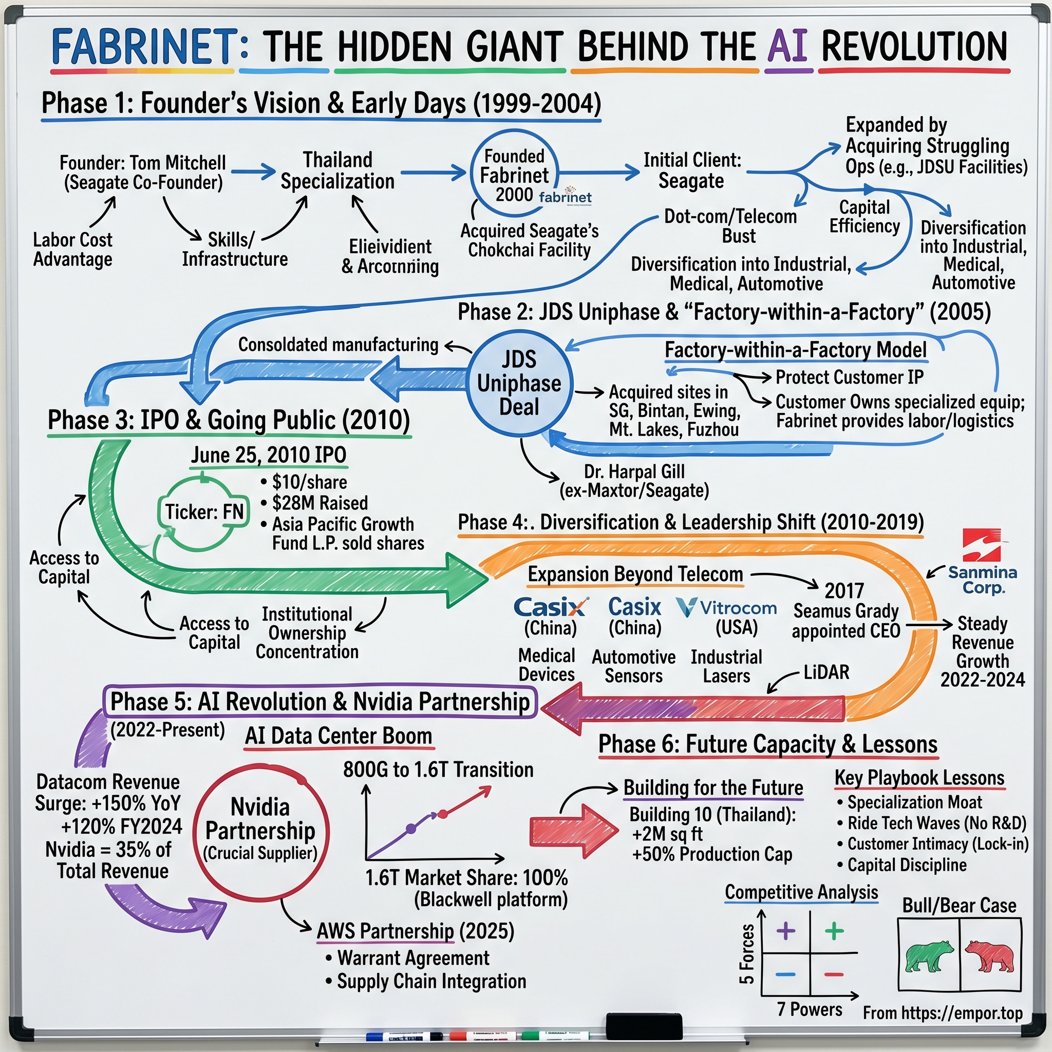 Fabrinet visual story map