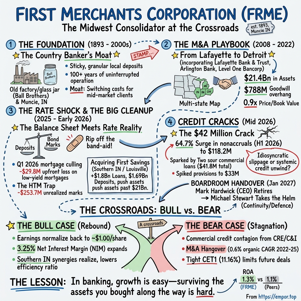 First Merchants Corporation visual story map
