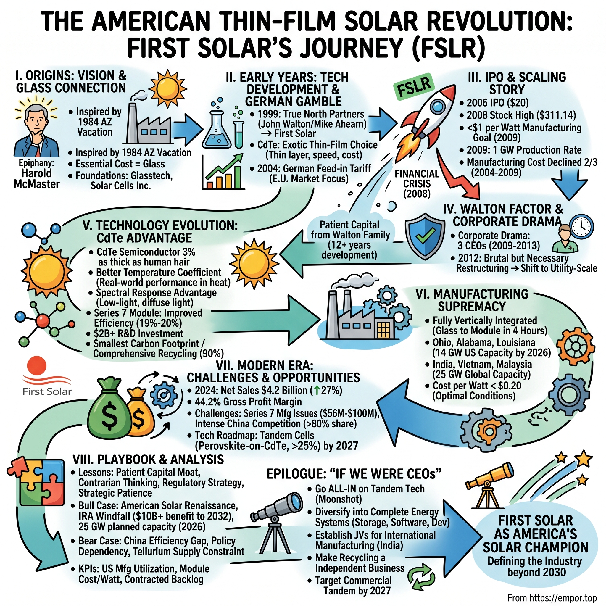 First Solar visual story map