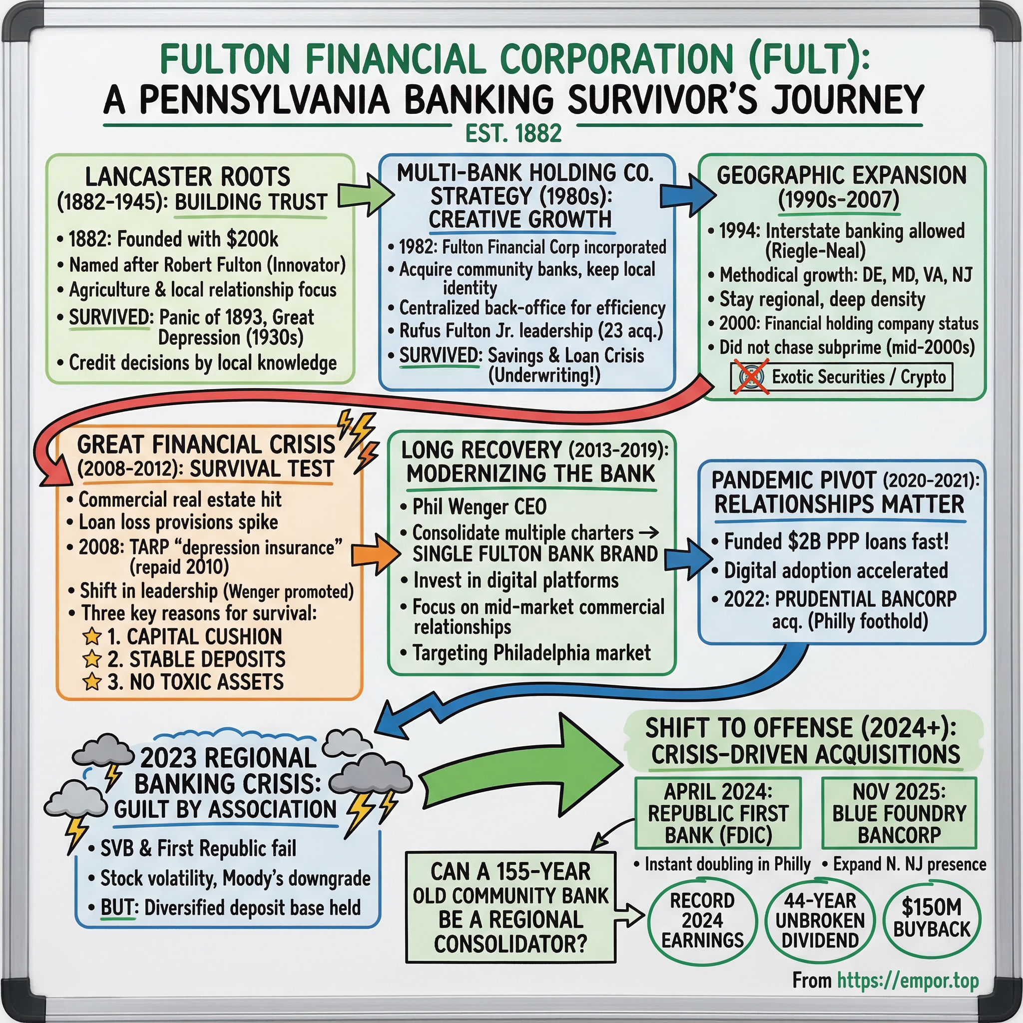 Fulton Financial Corporation visual story map