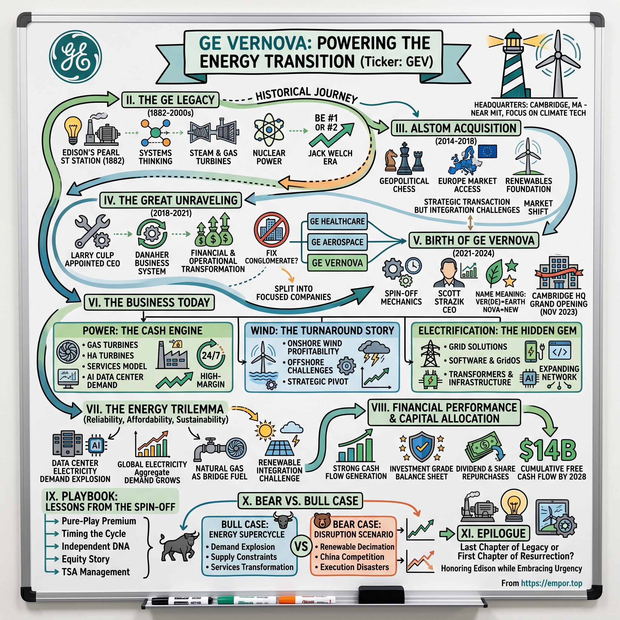 GE Vernova visual story map