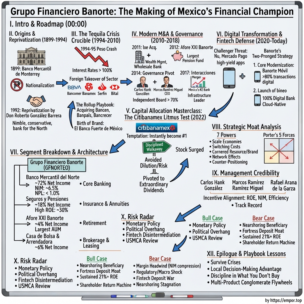 Grupo Financiero Banorte visual story map