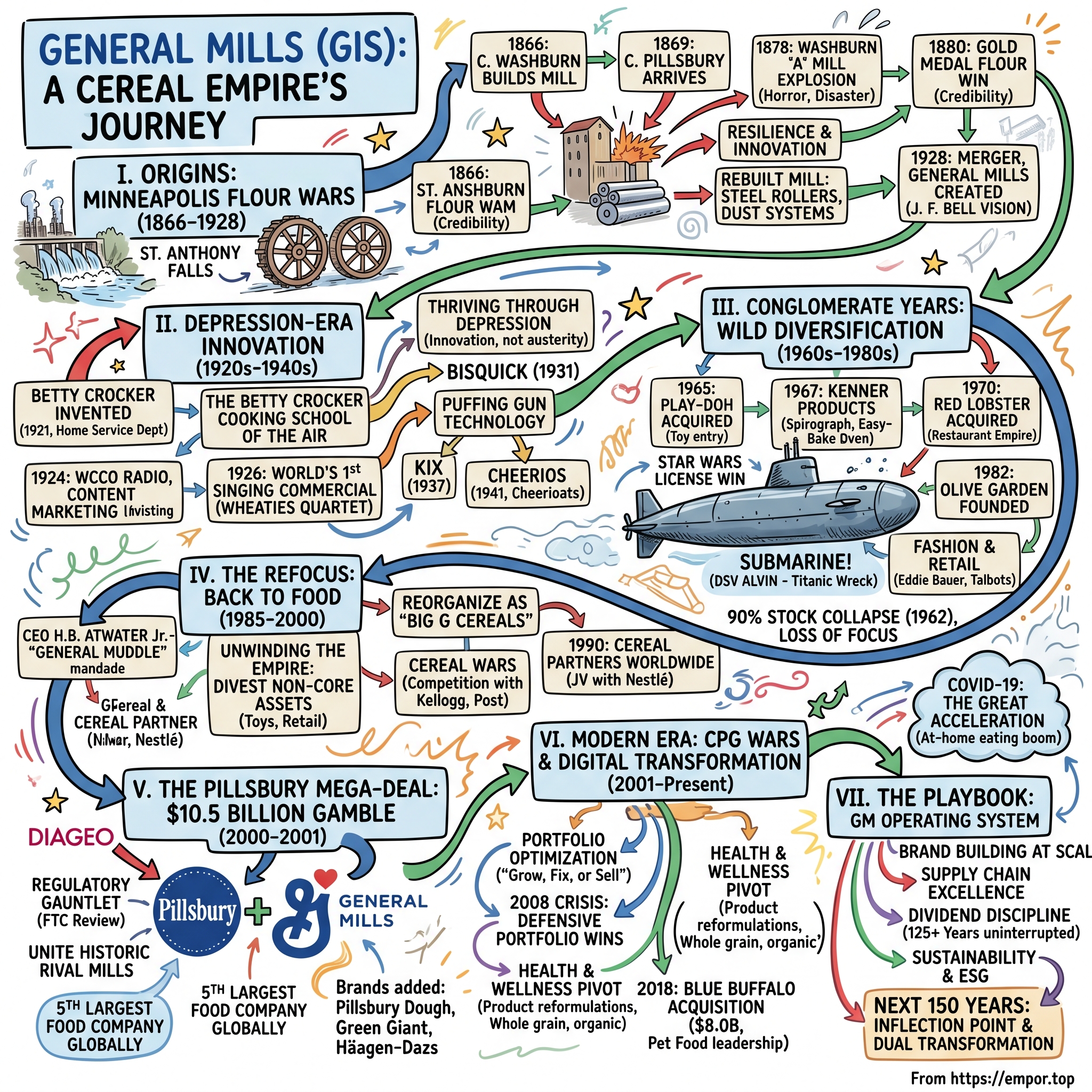 General Mills visual story map