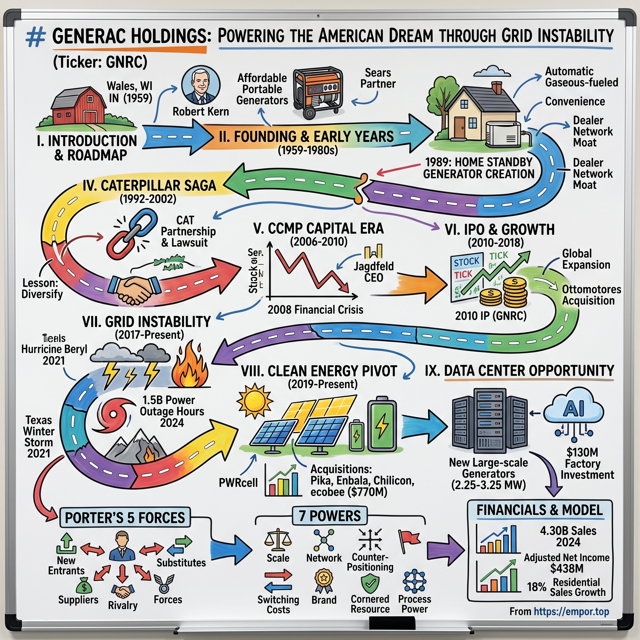 Generac Holdings visual story map