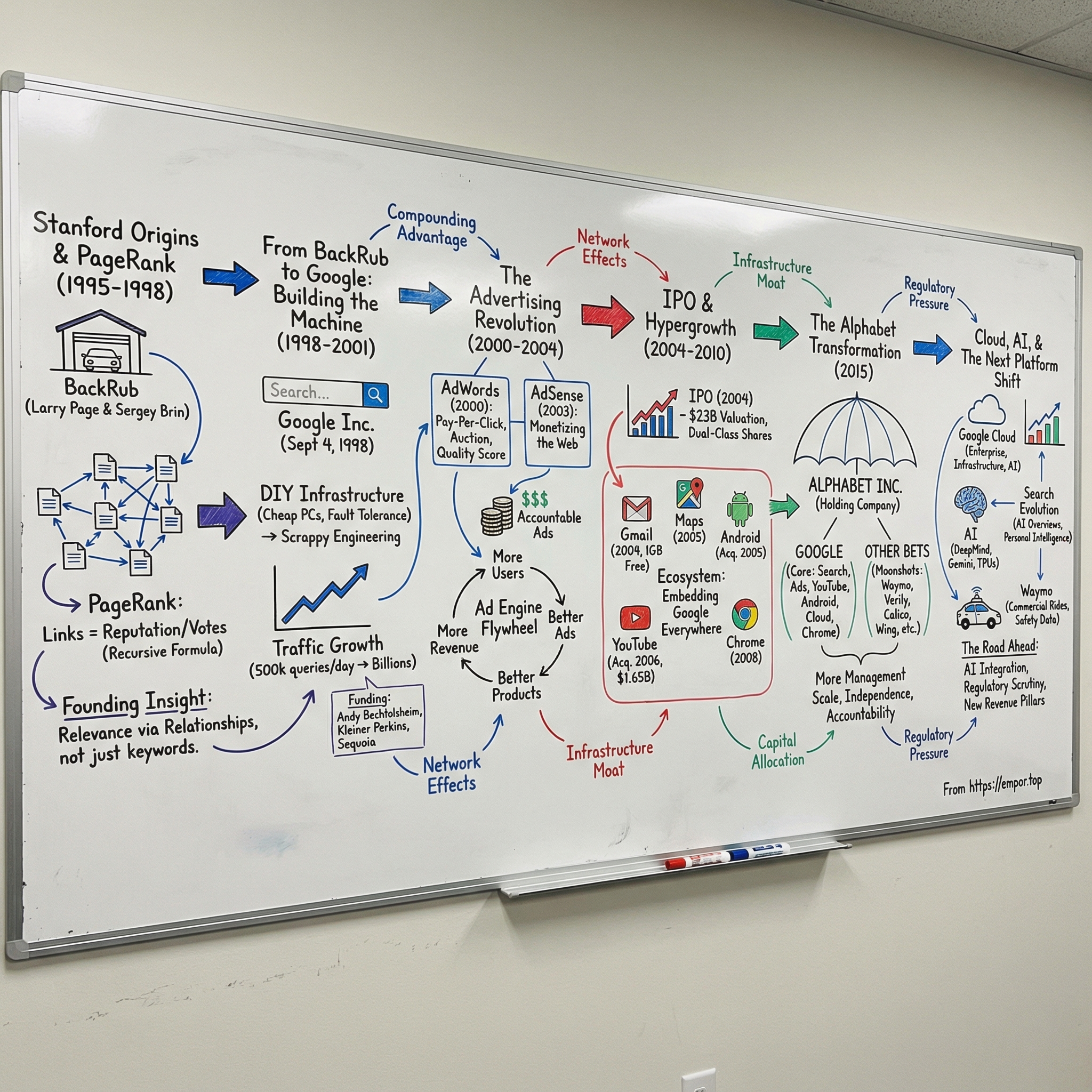 Alphabet visual story map