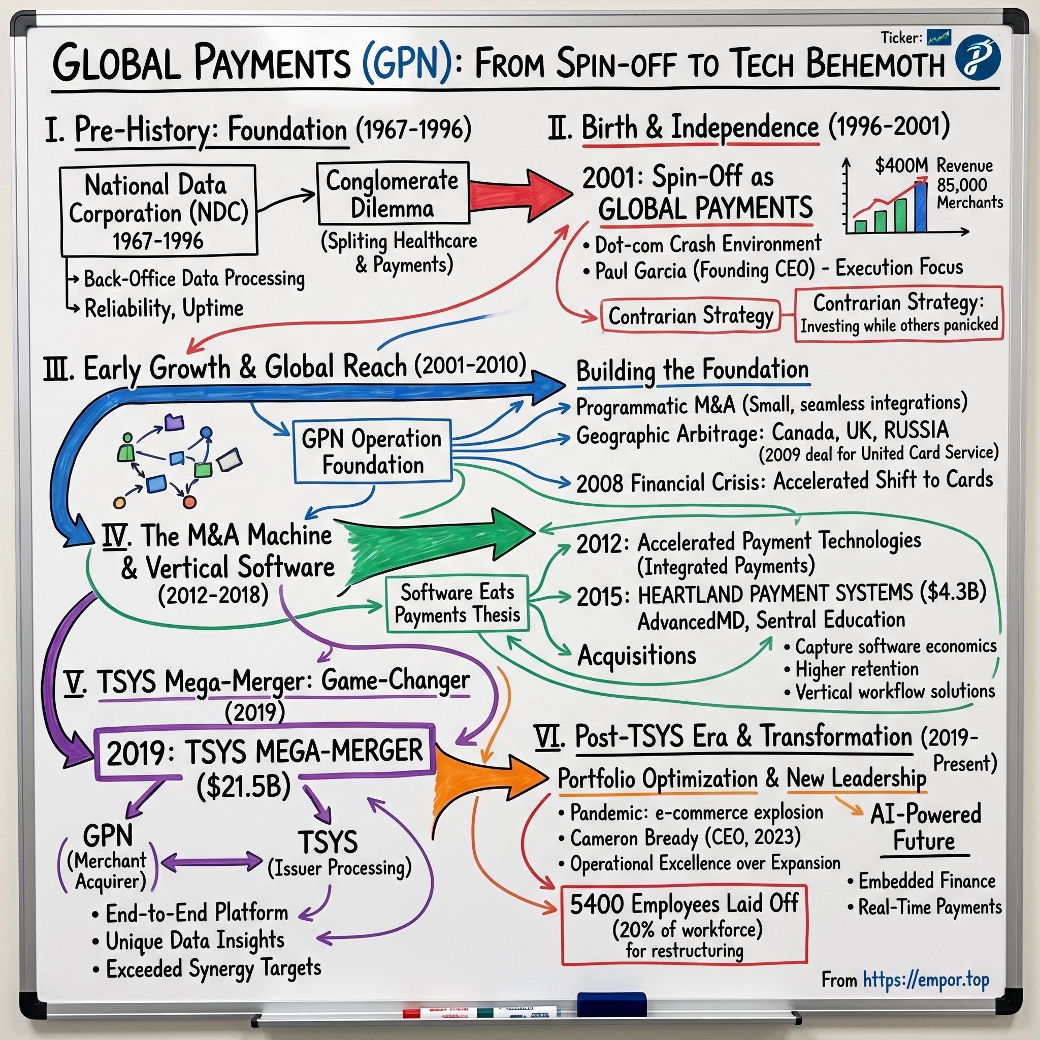 Global Payments visual story map