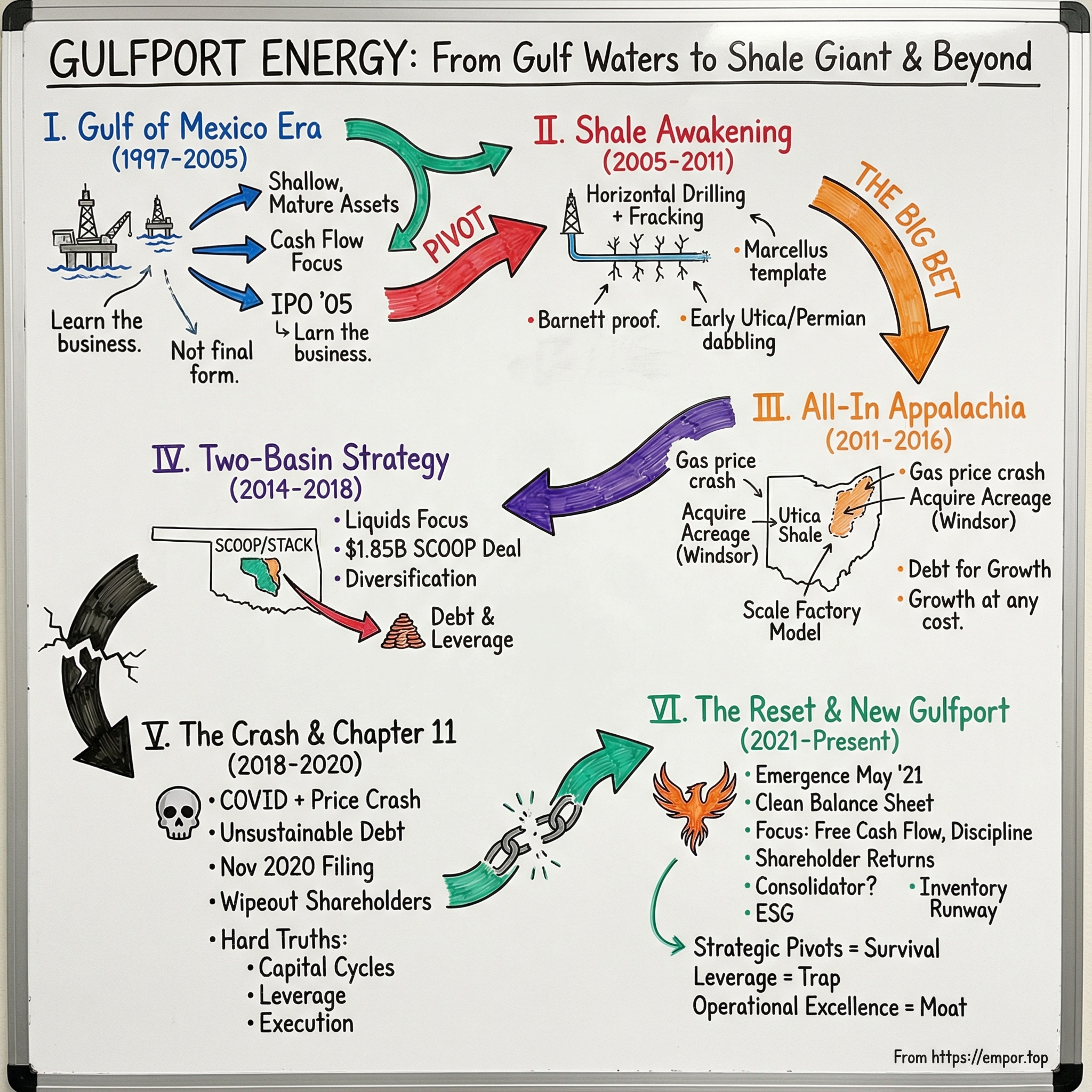 Gulfport Energy visual story map