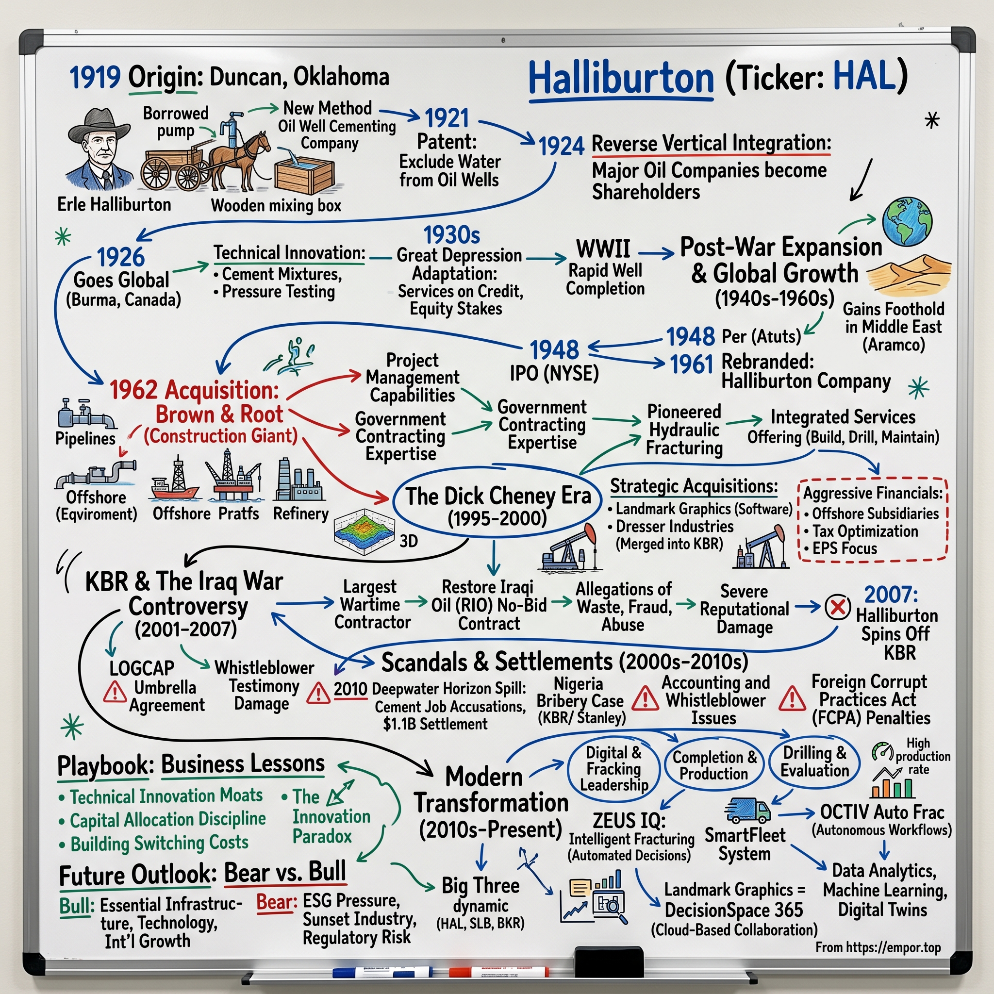 Halliburton visual story map