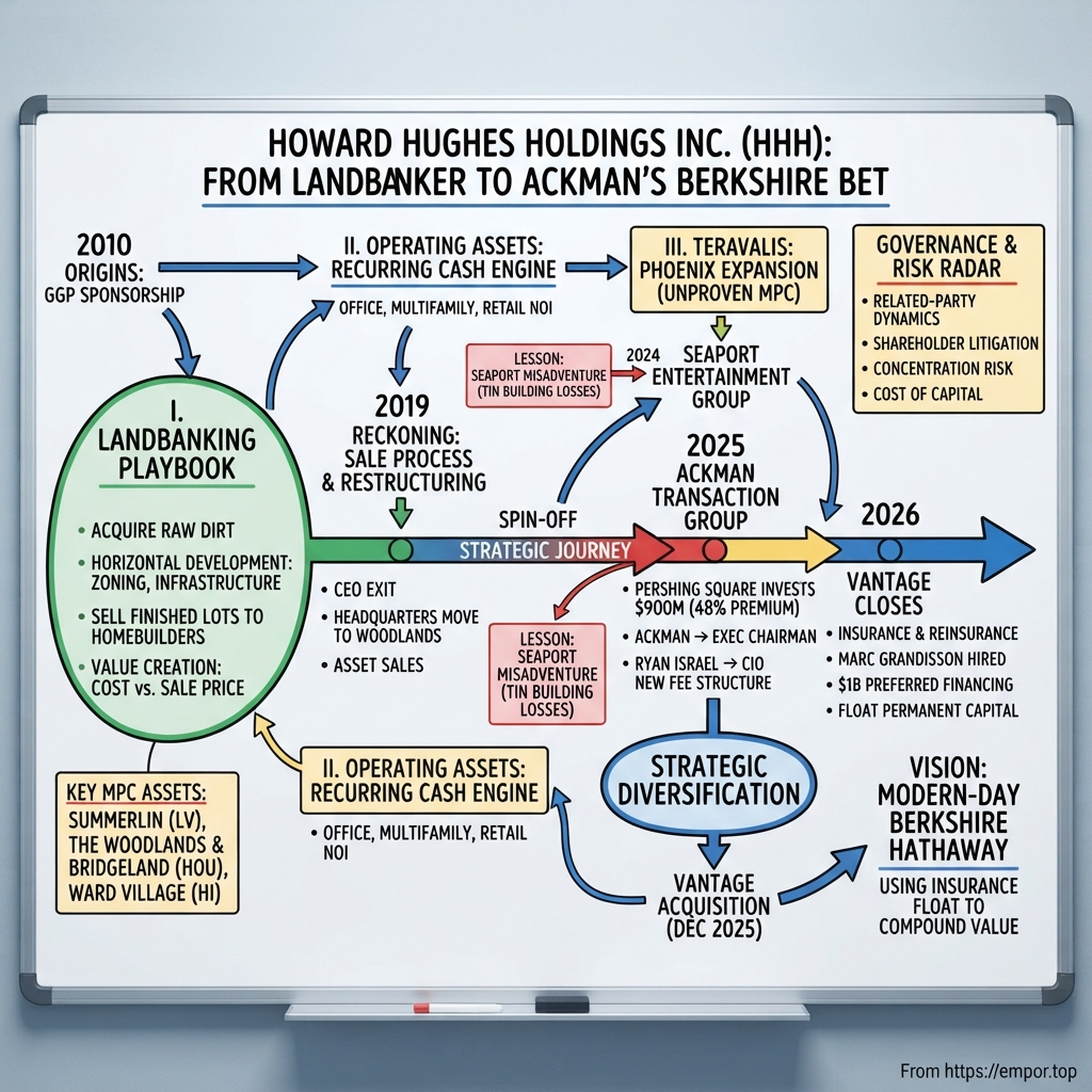 Howard Hughes Holdings visual story map