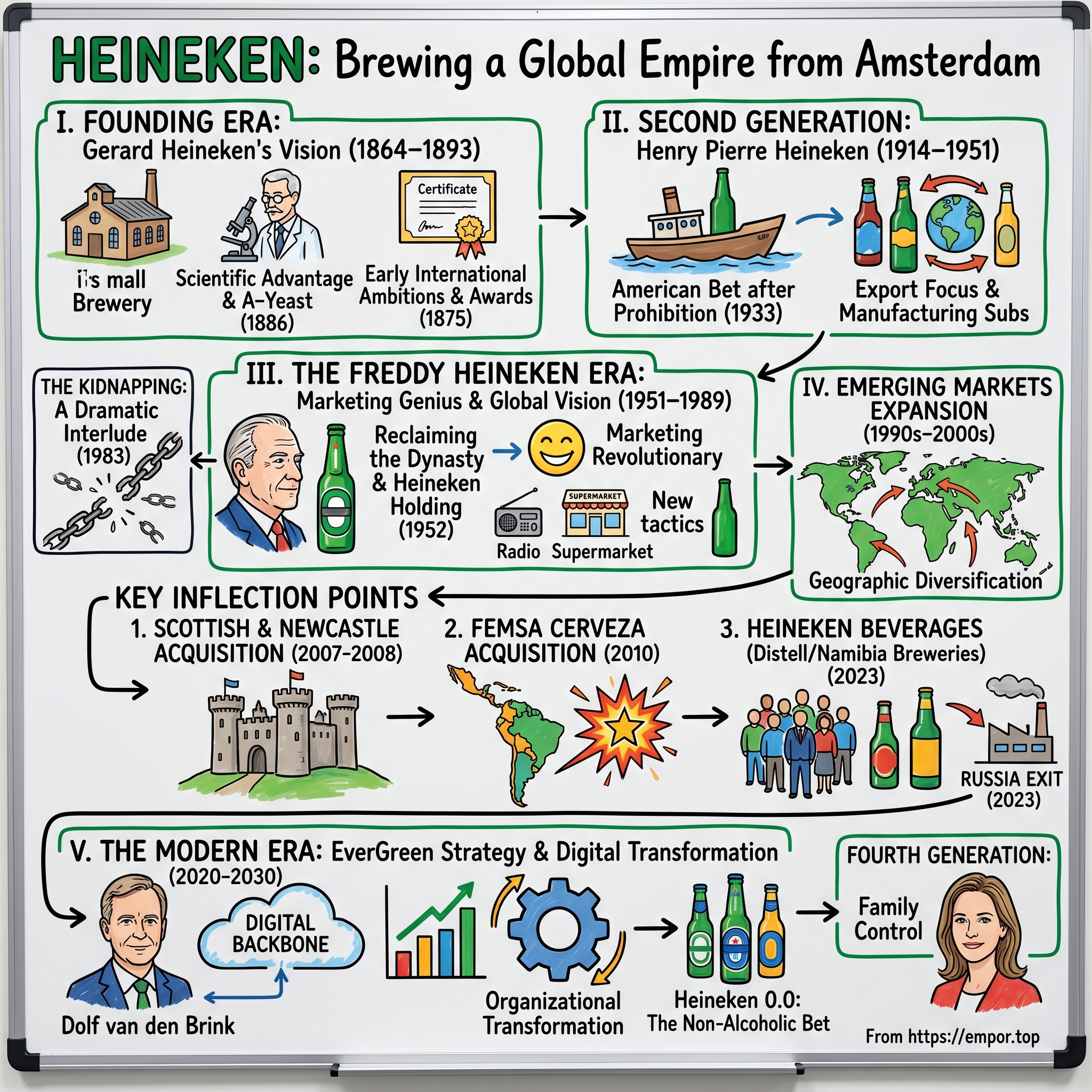 Heineken visual story map