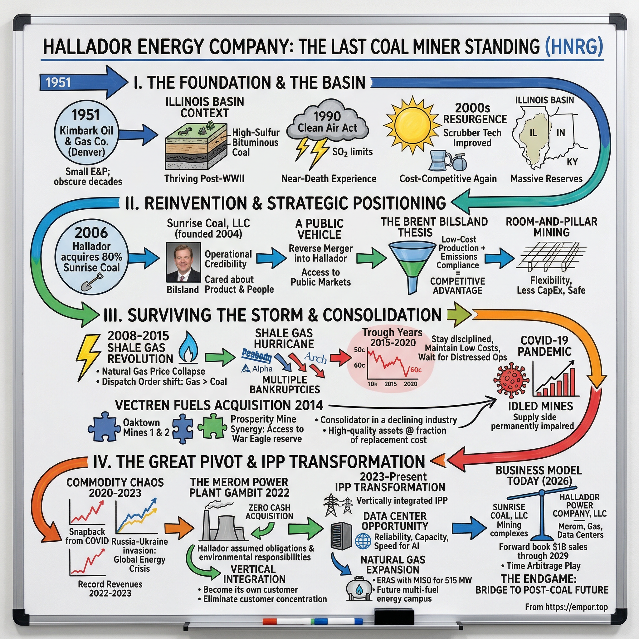 Hallador Energy Company visual story map