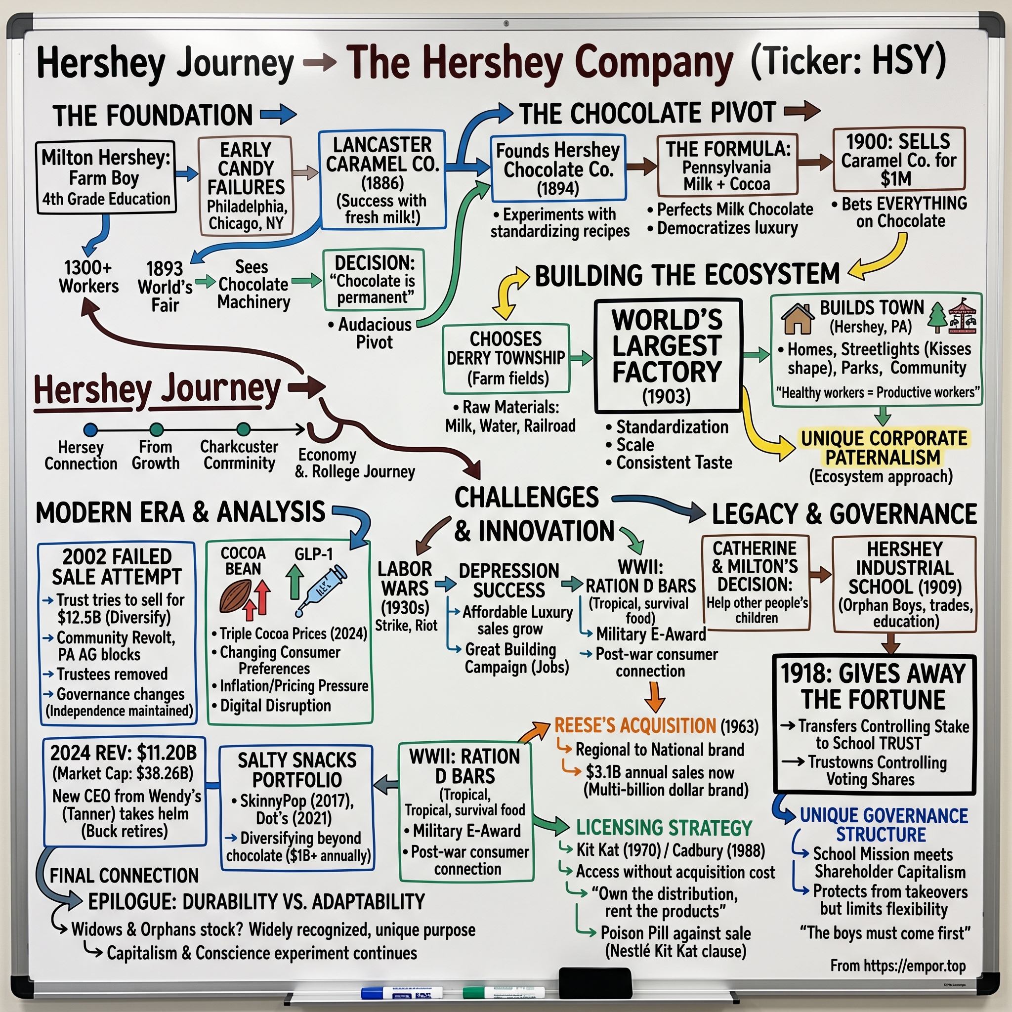 Hershey visual story map