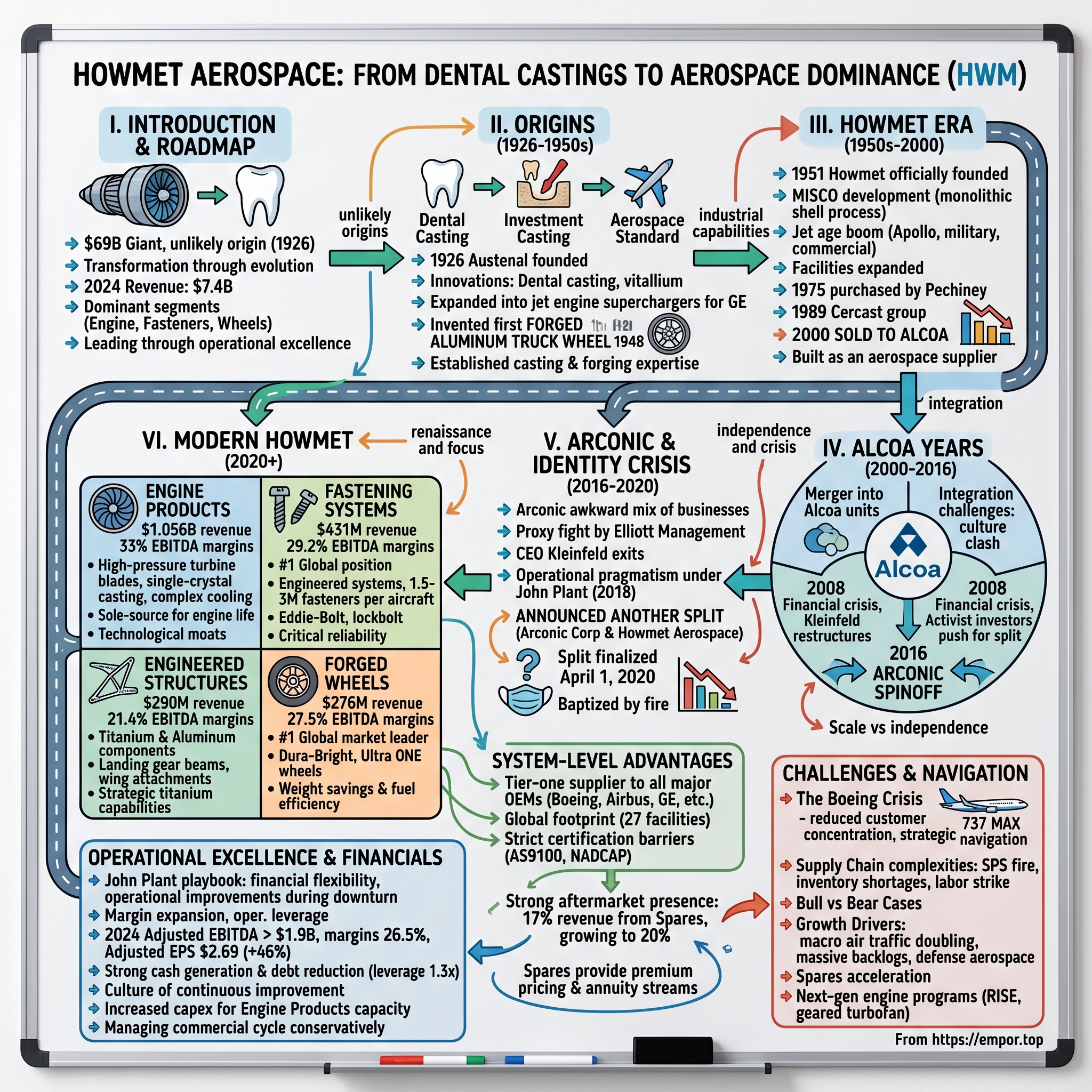 Howmet Aerospace visual story map