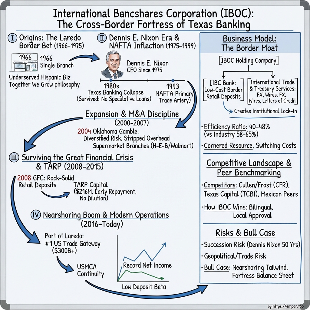 International Bancshares visual story map