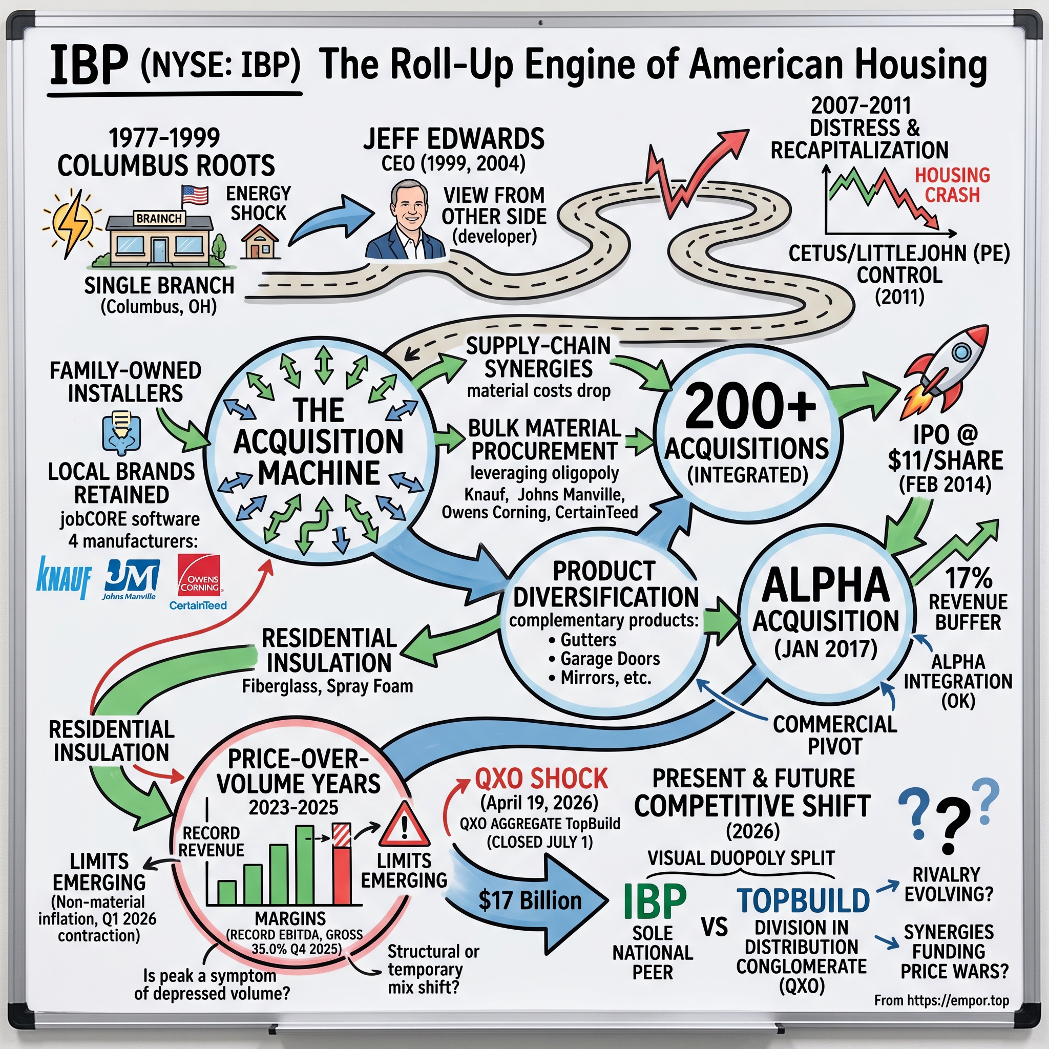 Installed Building Products visual story map