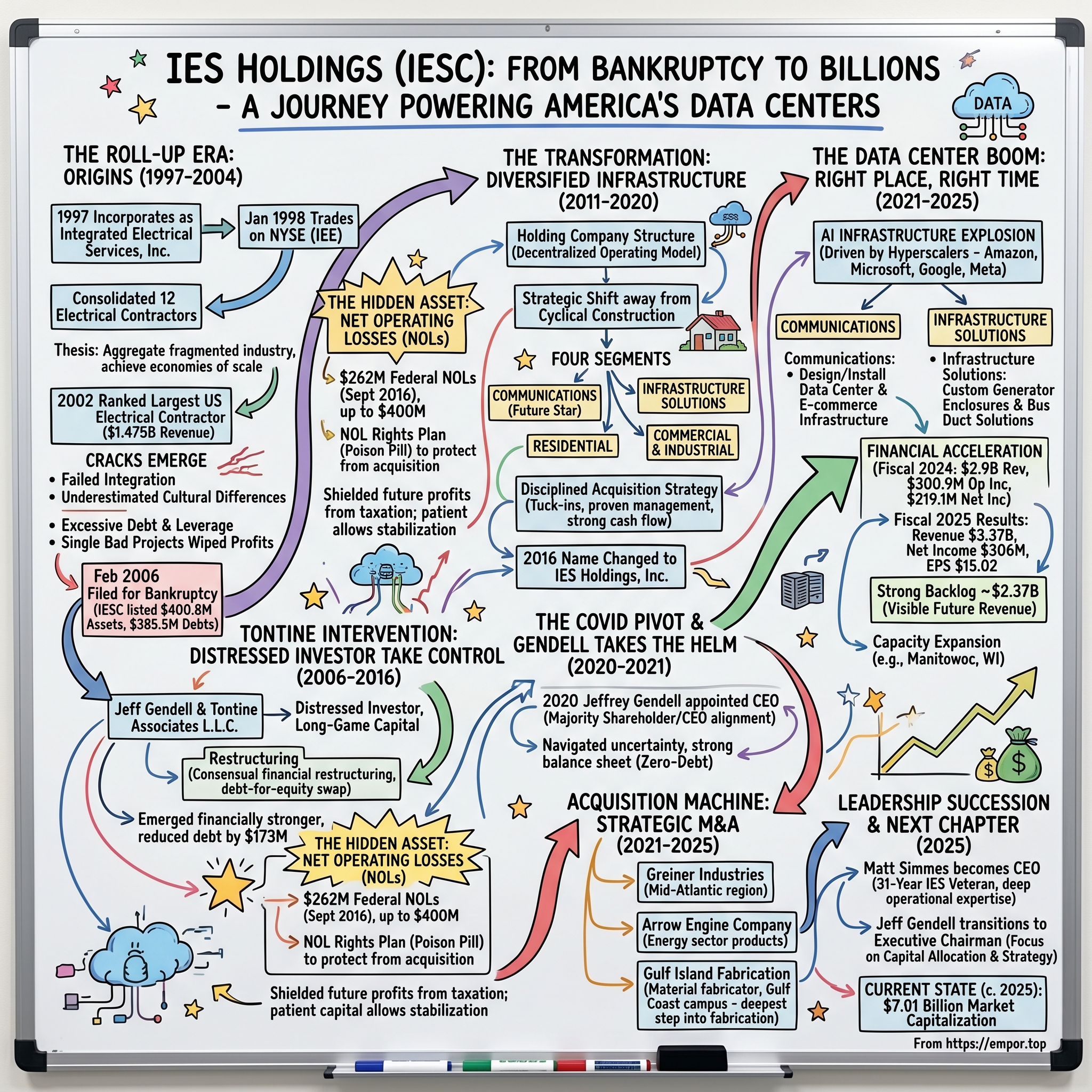 IES Holdings visual story map