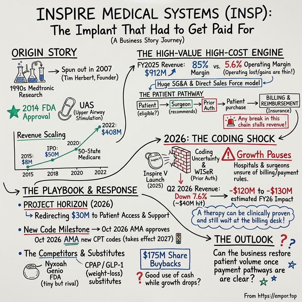 Inspire Medical Systems visual story map