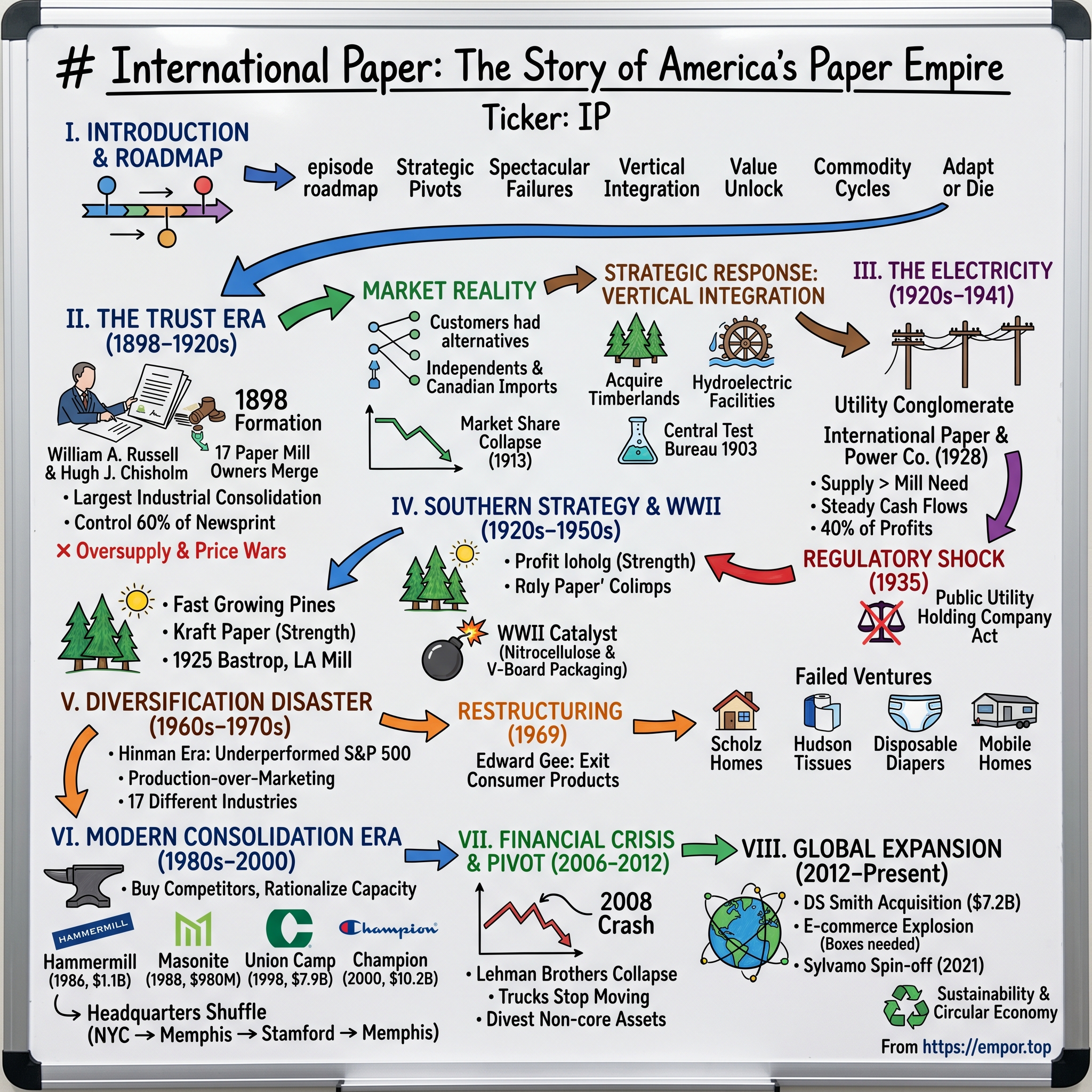 International Paper visual story map