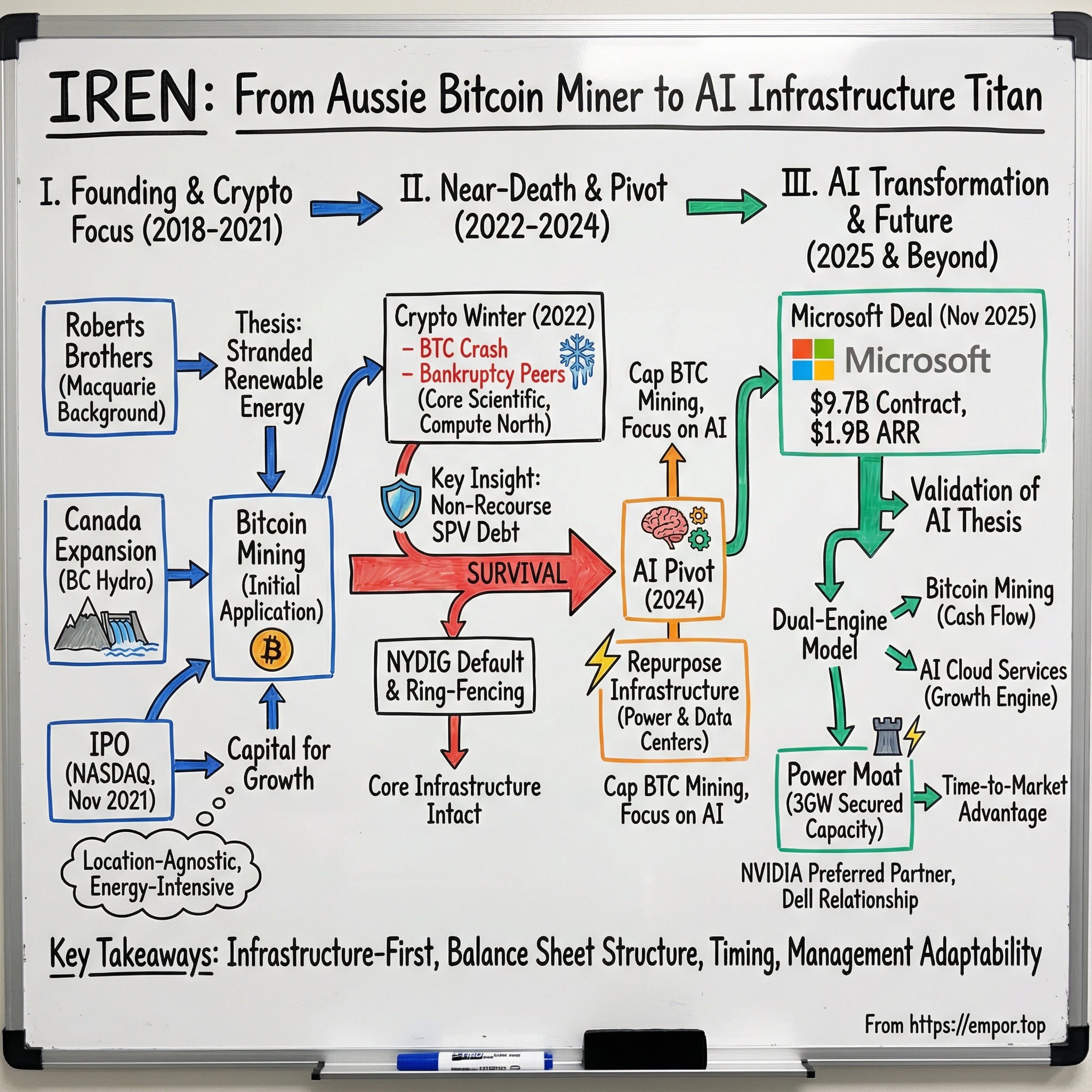 IREN Limited visual story map