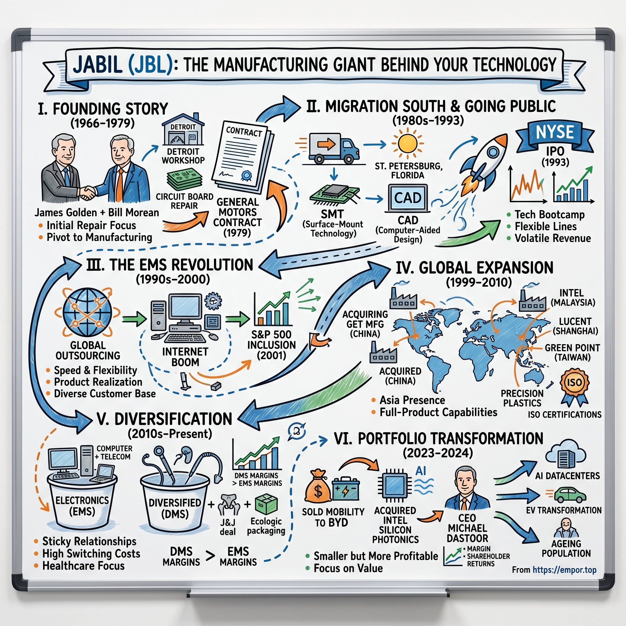Jabil visual story map