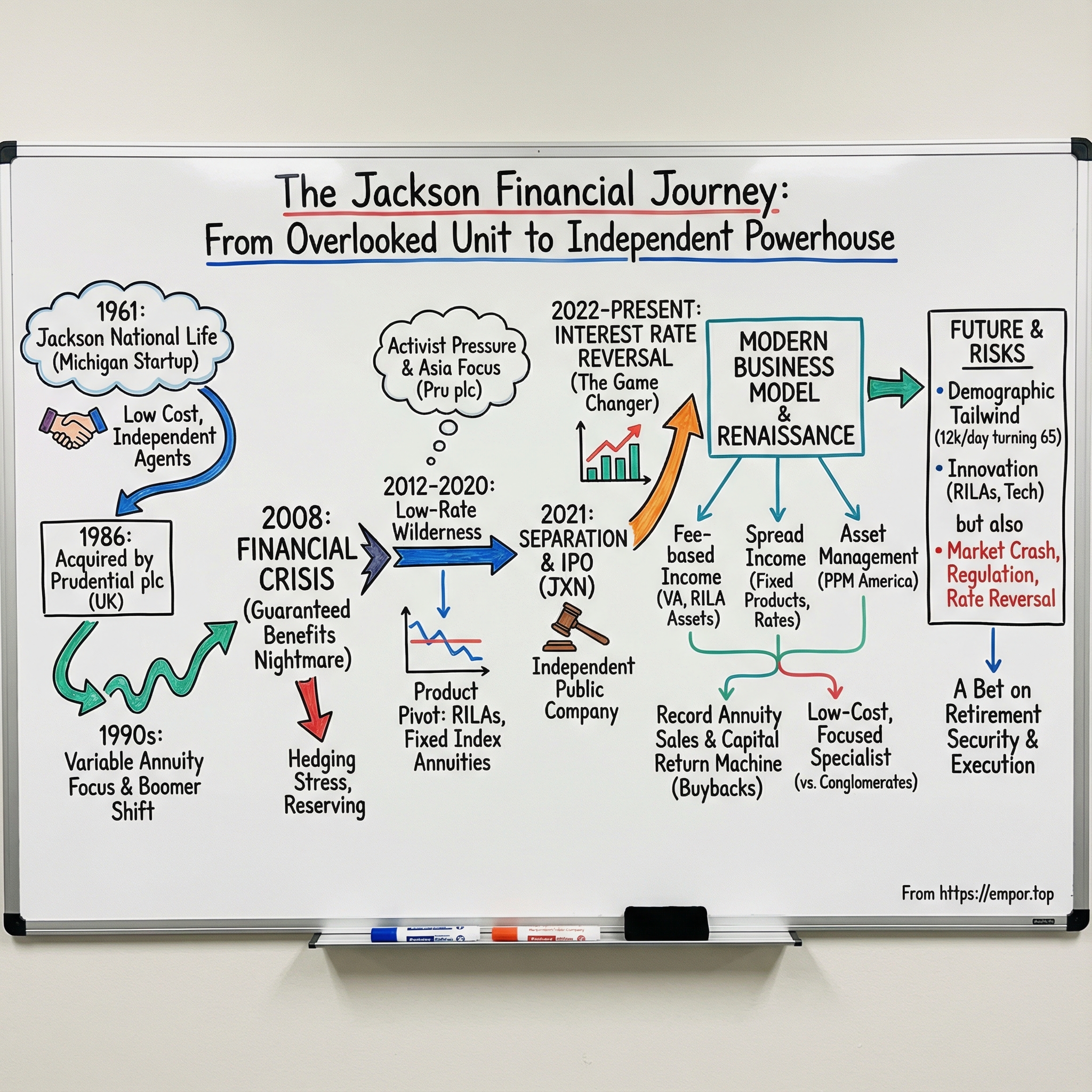 Jackson Financial visual story map