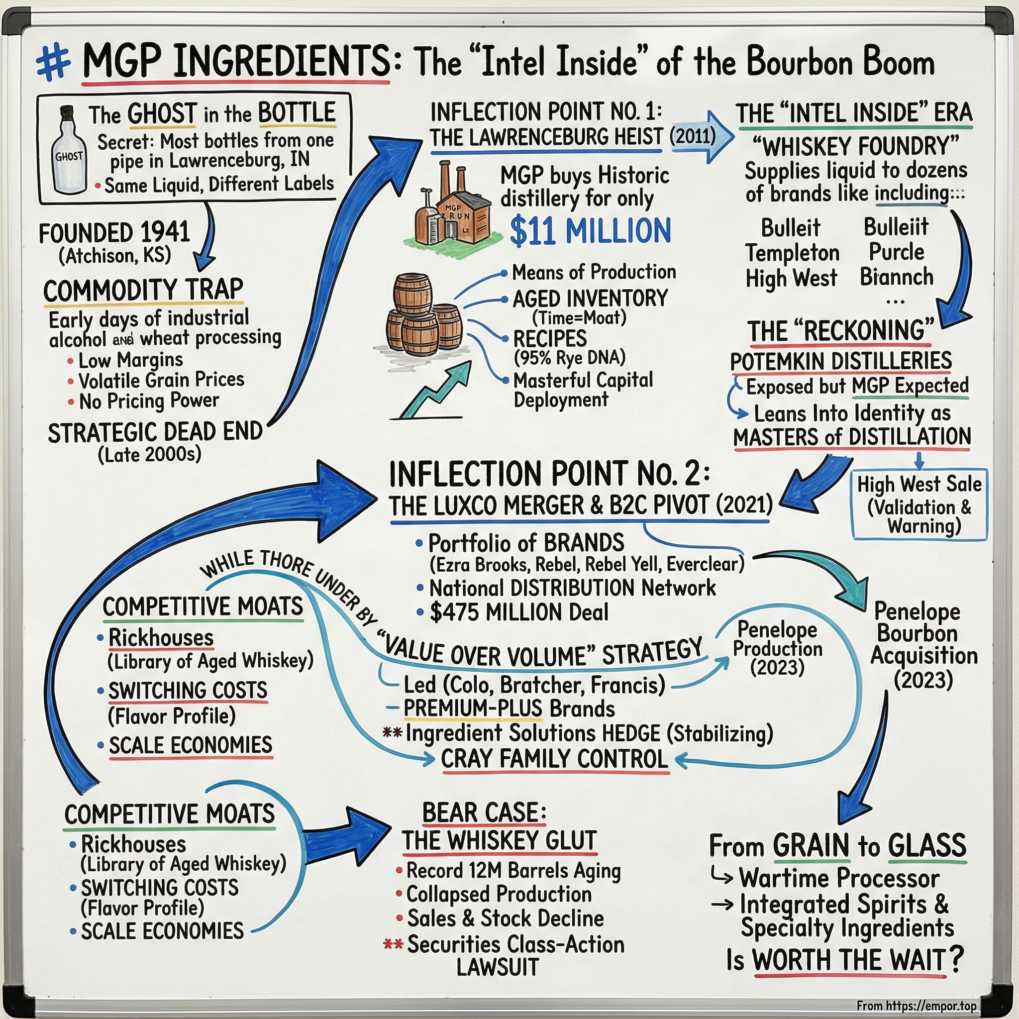 MGP Ingredients, Inc. visual story map