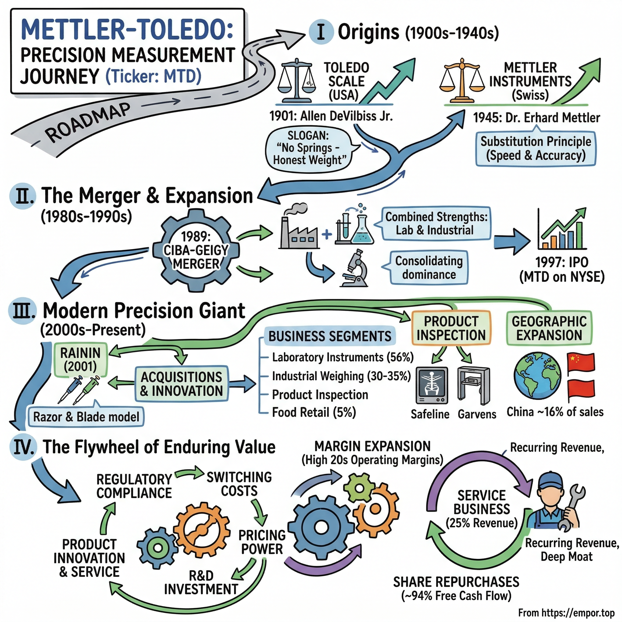 Mettler-Toledo visual story map