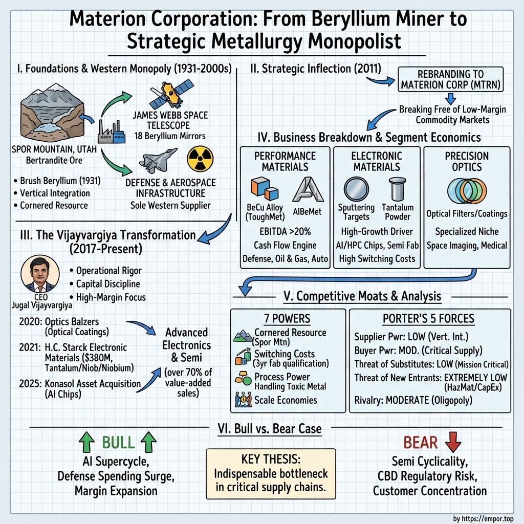 Materion visual story map