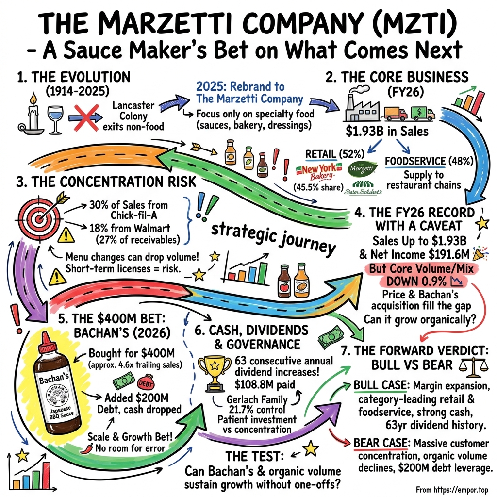 The Marzetti Company visual story map