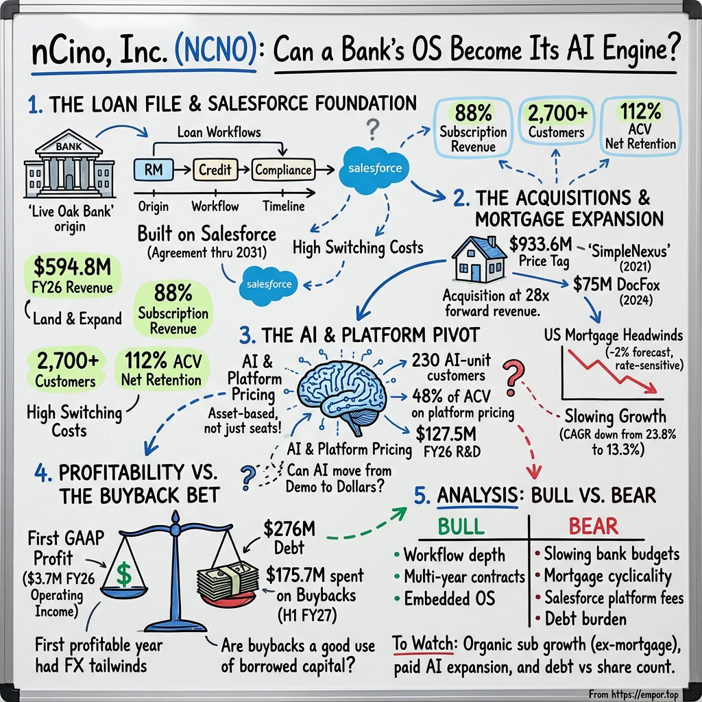 nCino visual story map