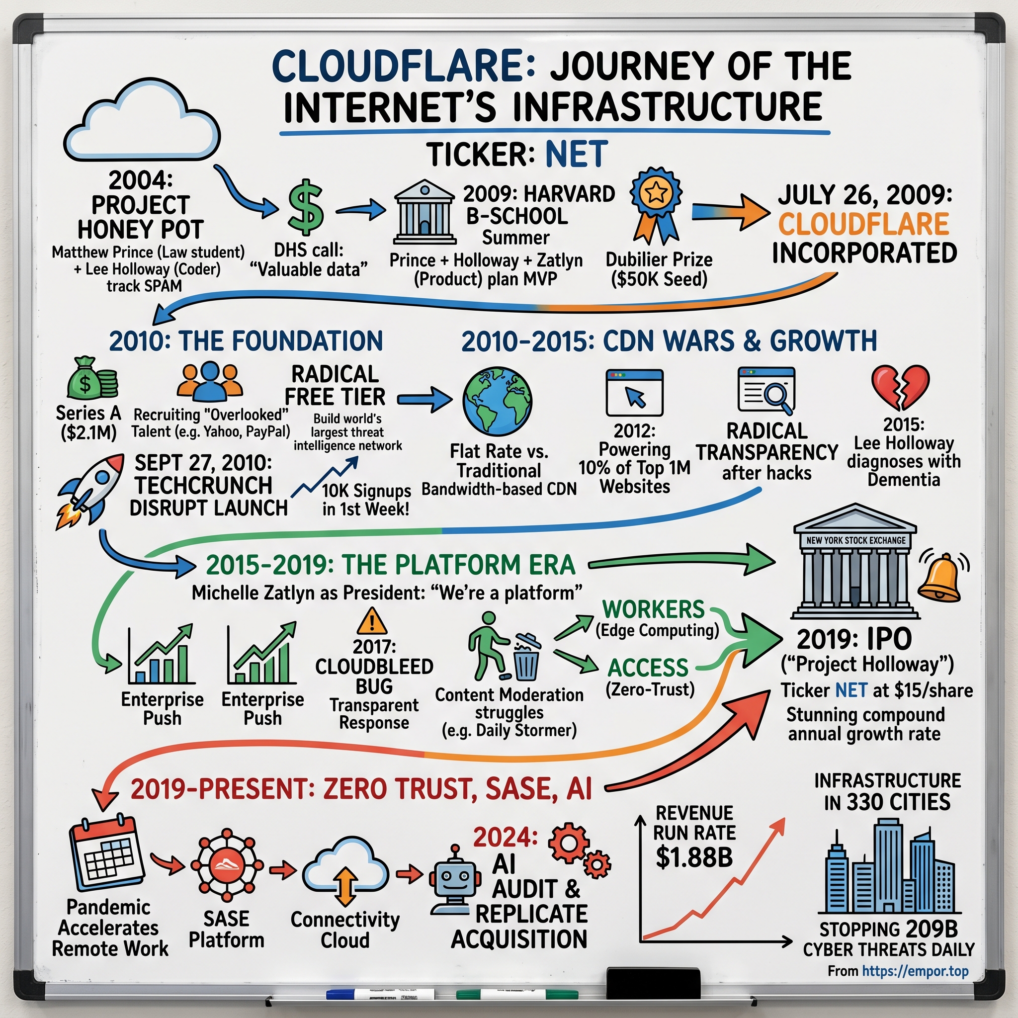 Cloudflare visual story map