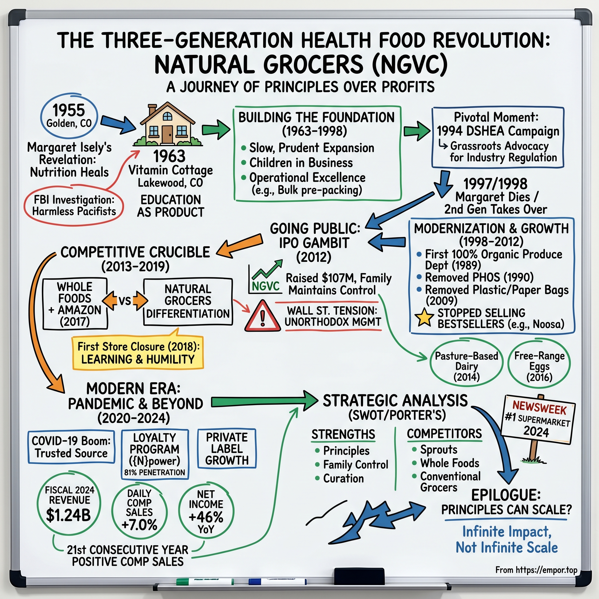 Natural Grocers by Vitamin Cottage visual story map