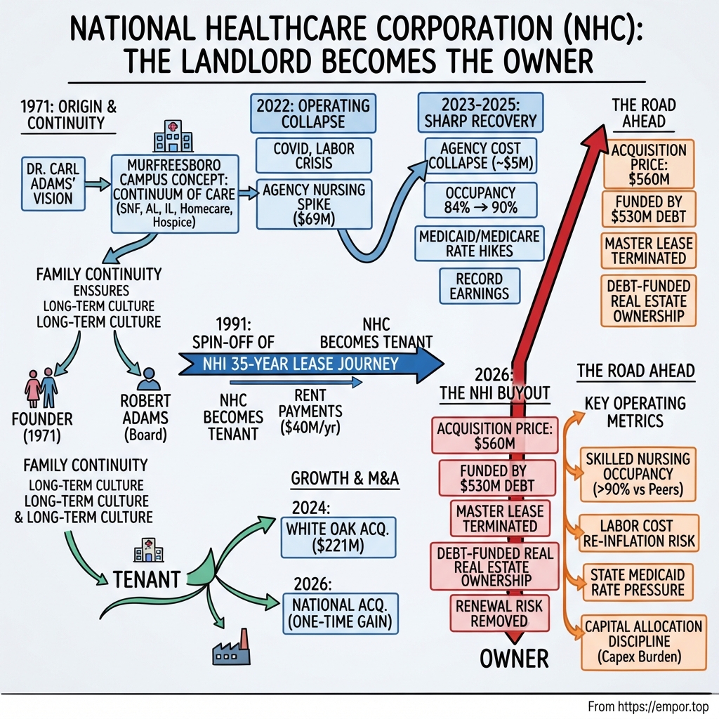National HealthCare visual story map